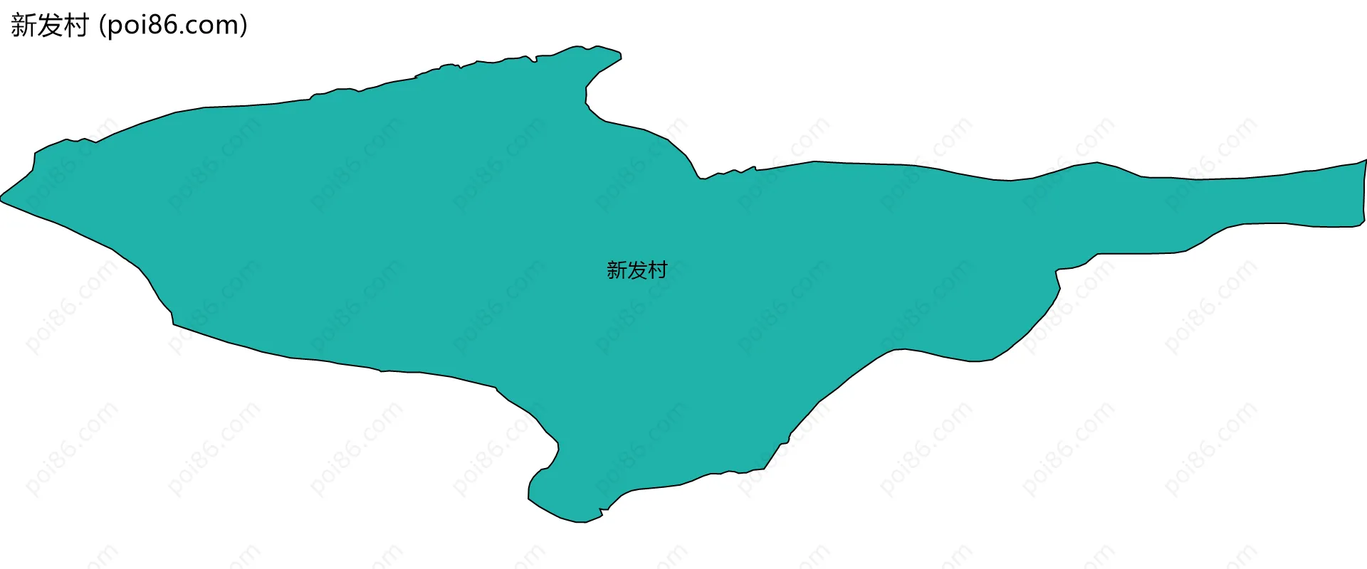 新发村边界地图