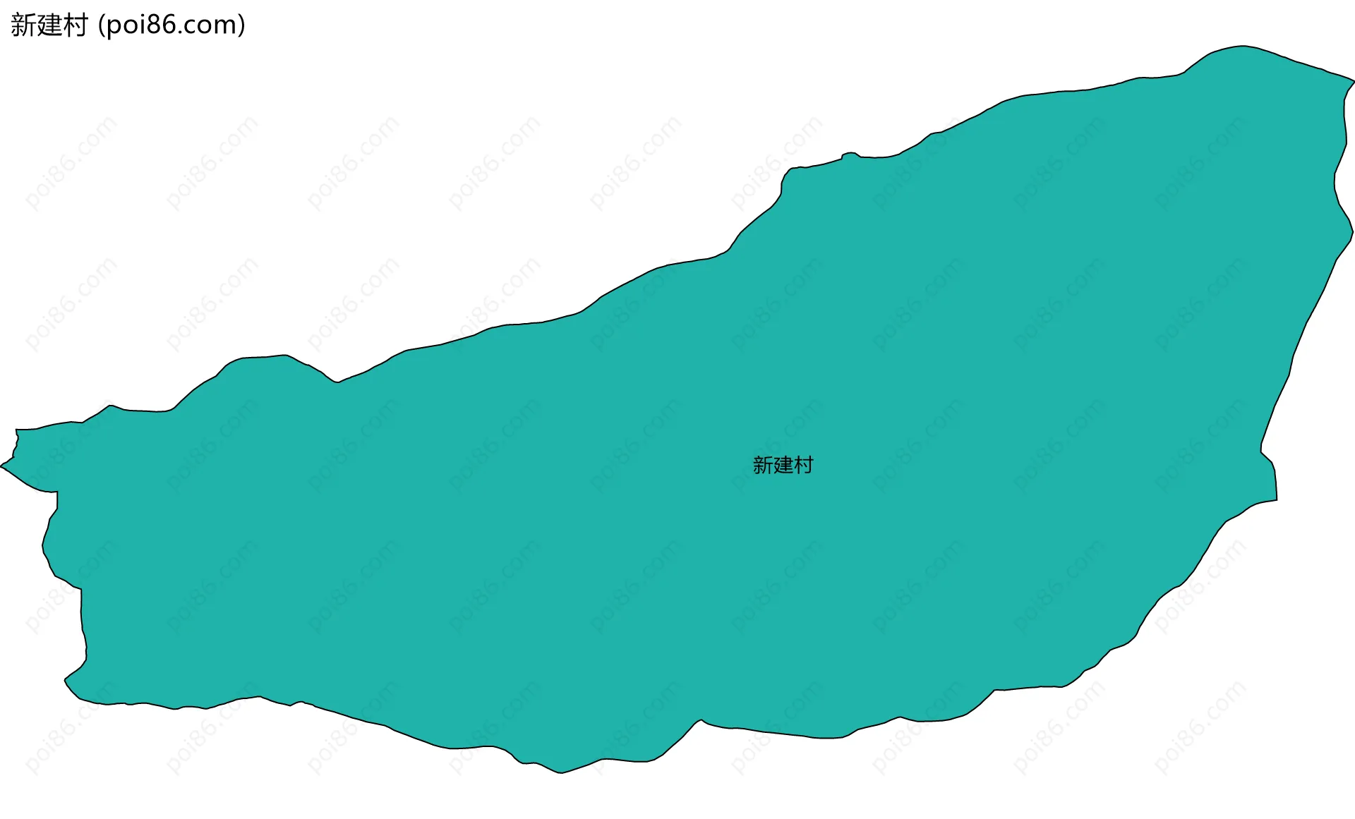 新建村边界地图
