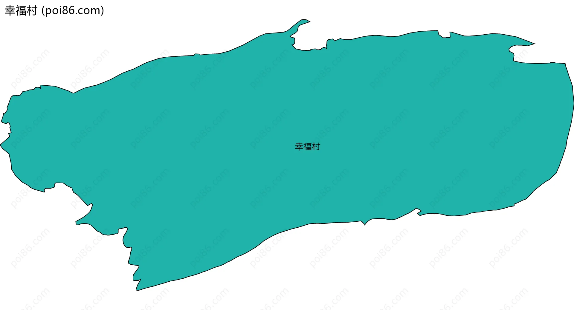 幸福村边界地图