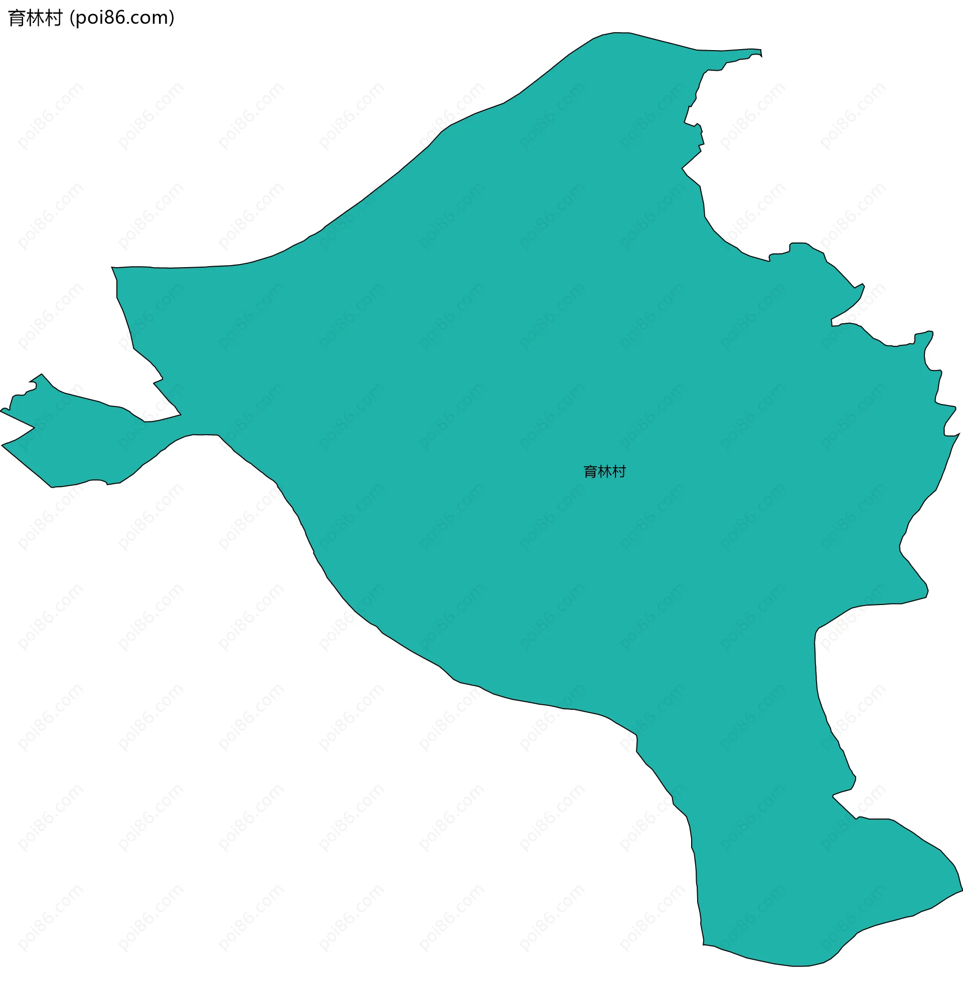 育林村边界地图