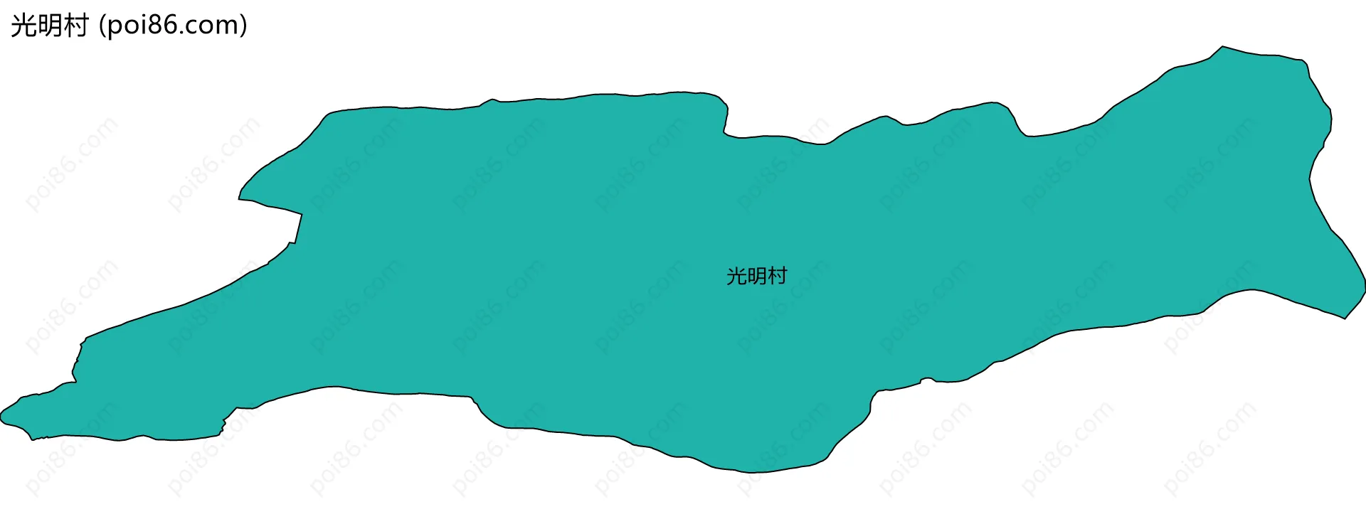 光明村边界地图