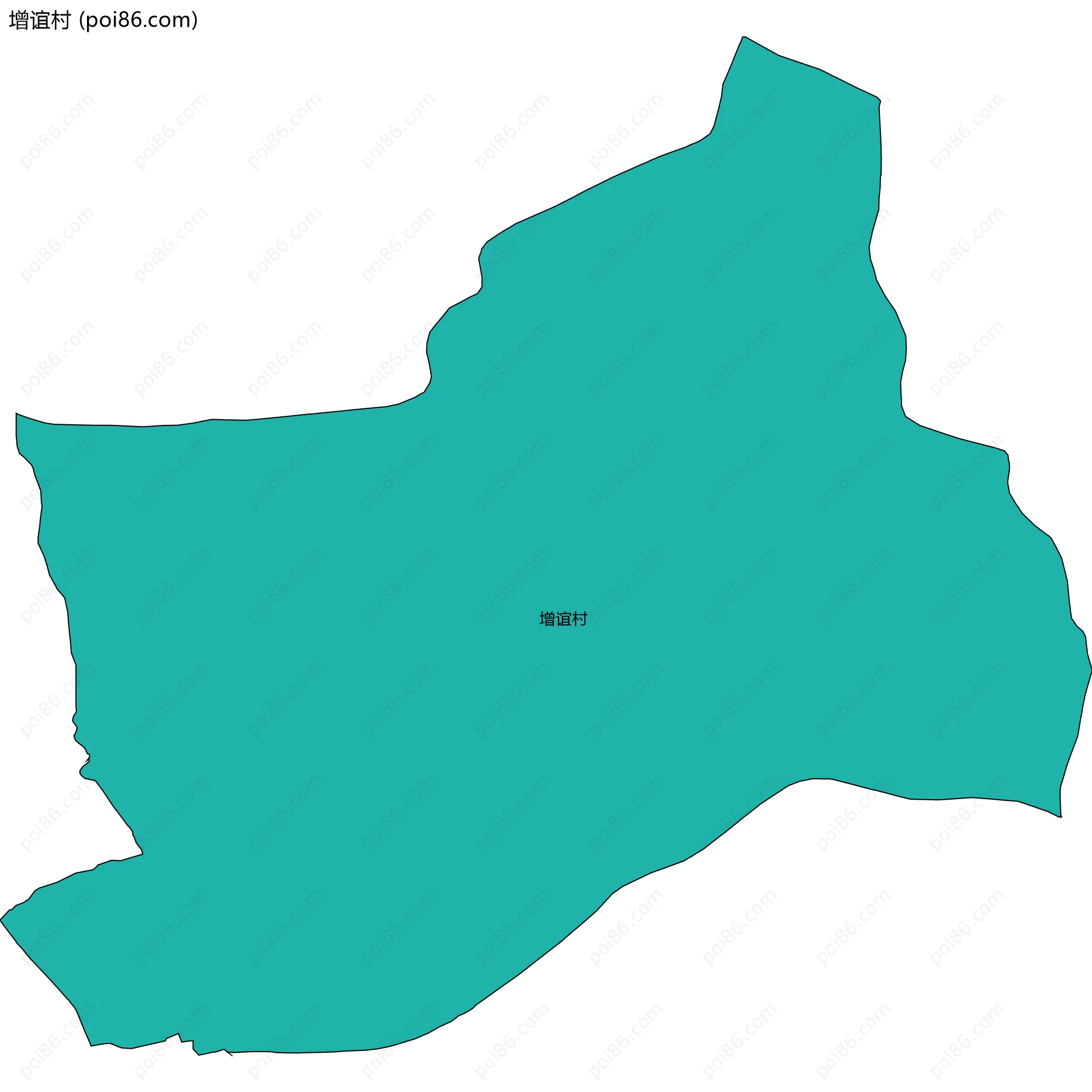 增谊村边界地图