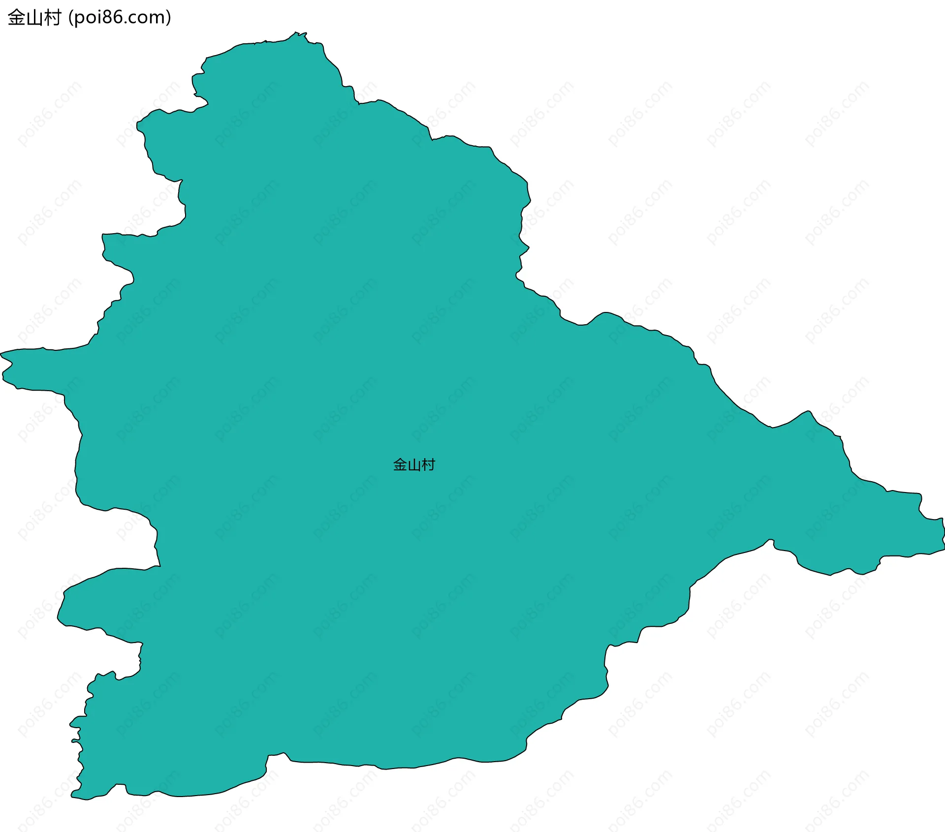金山村边界地图