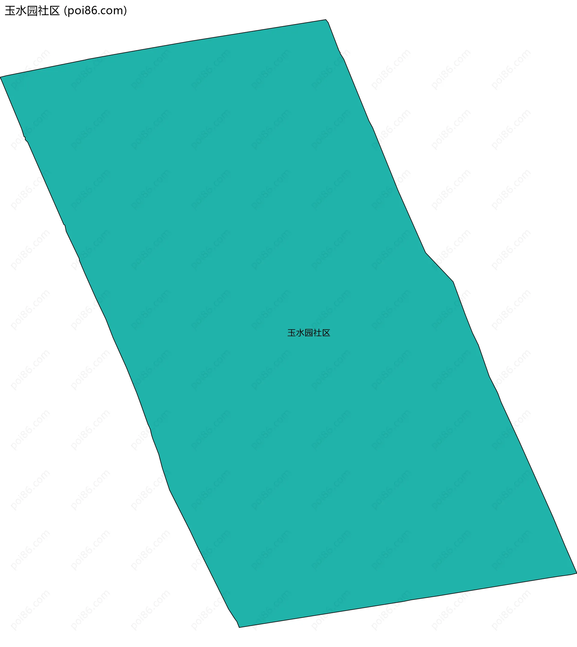 玉水园社区边界地图