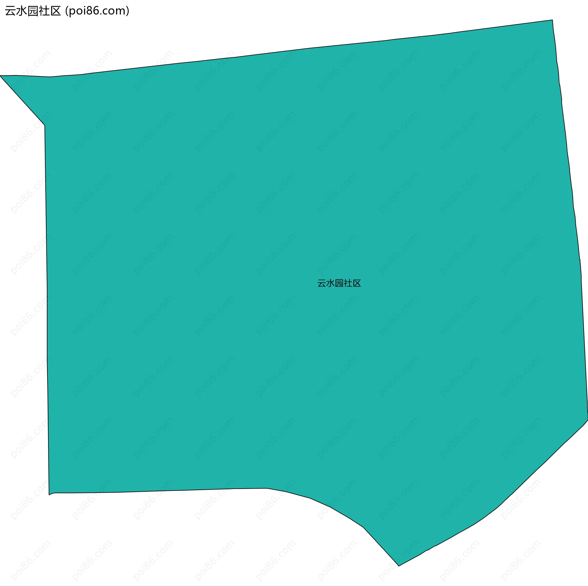 云水园社区边界地图