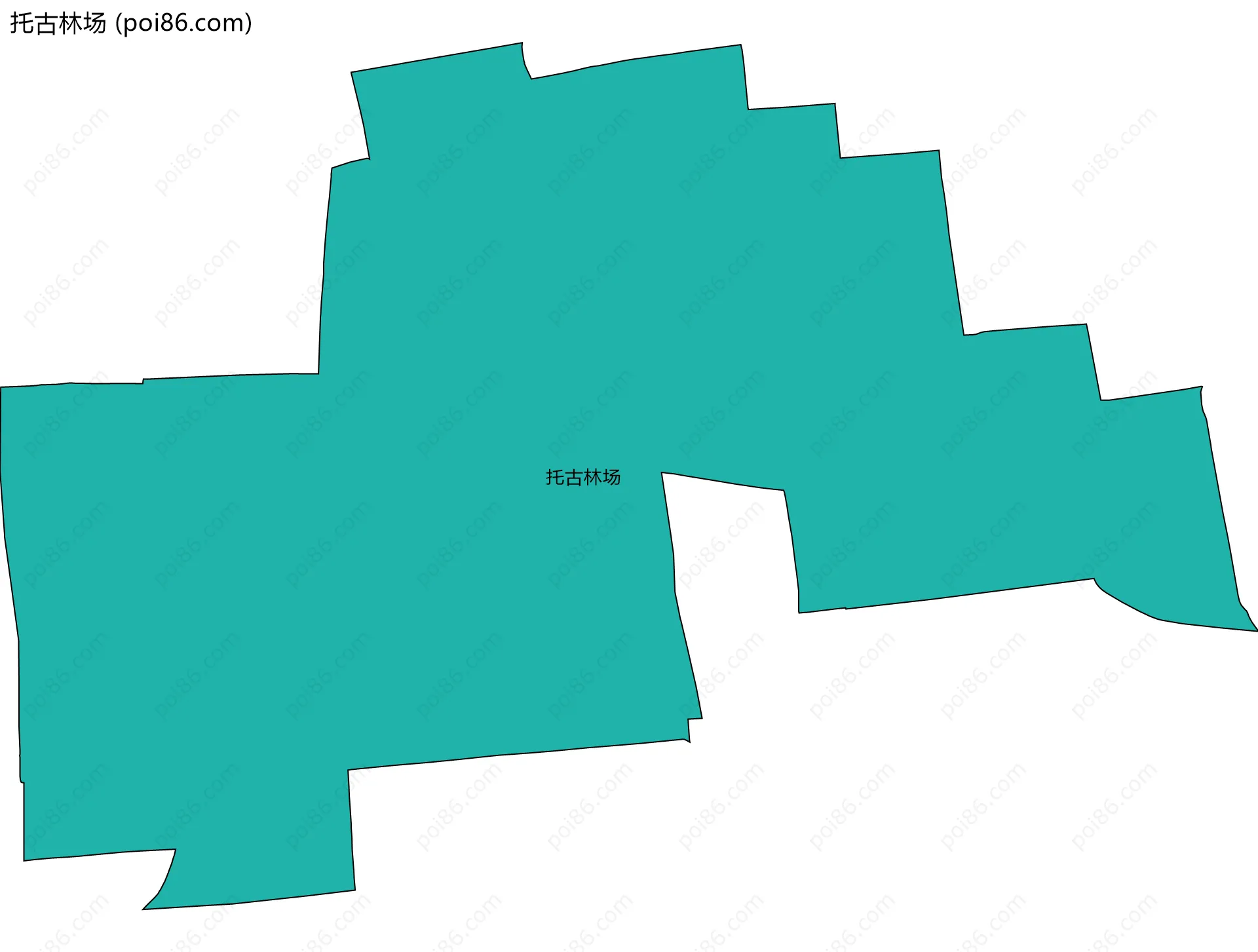 托古林场边界地图