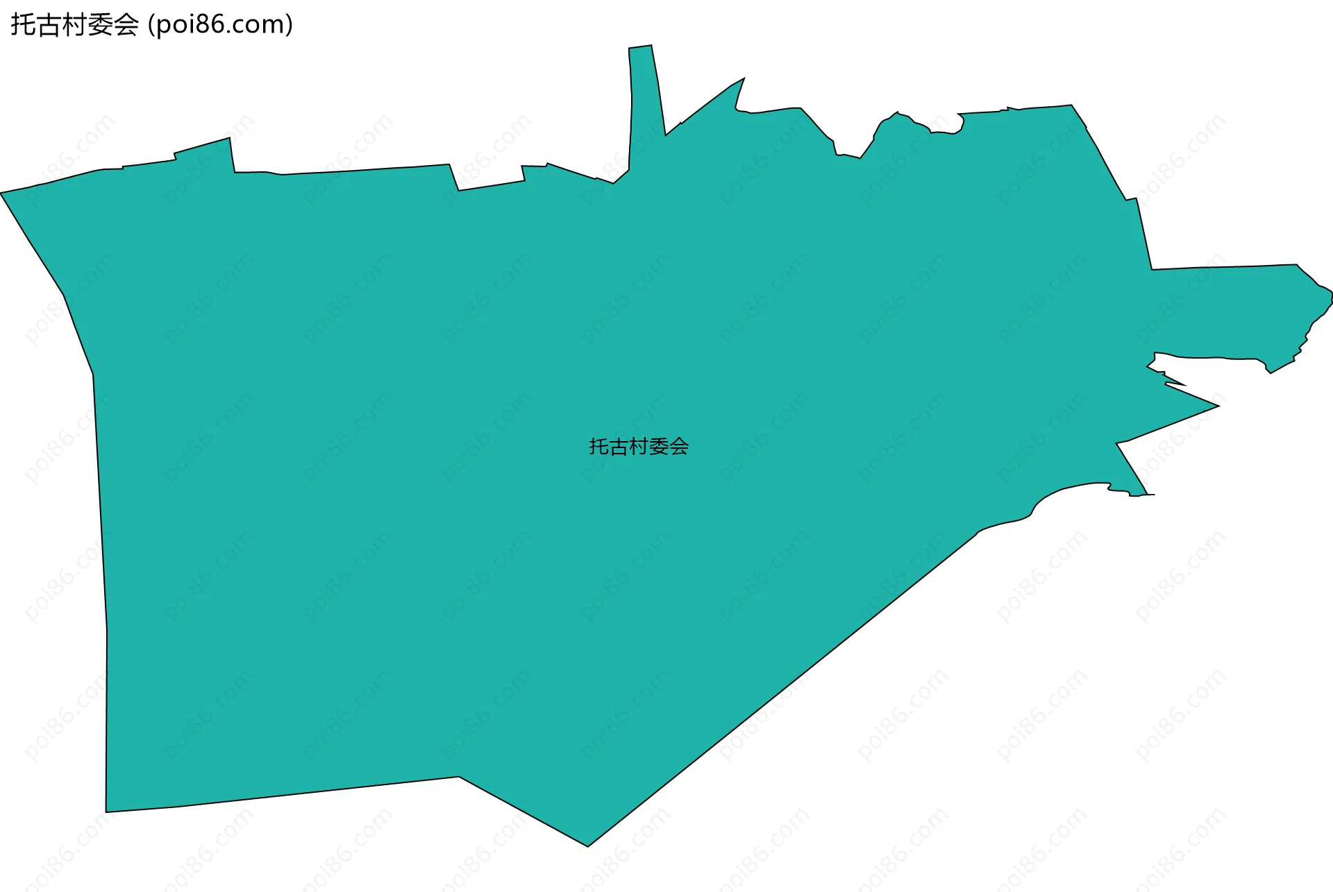 托古村委会边界地图