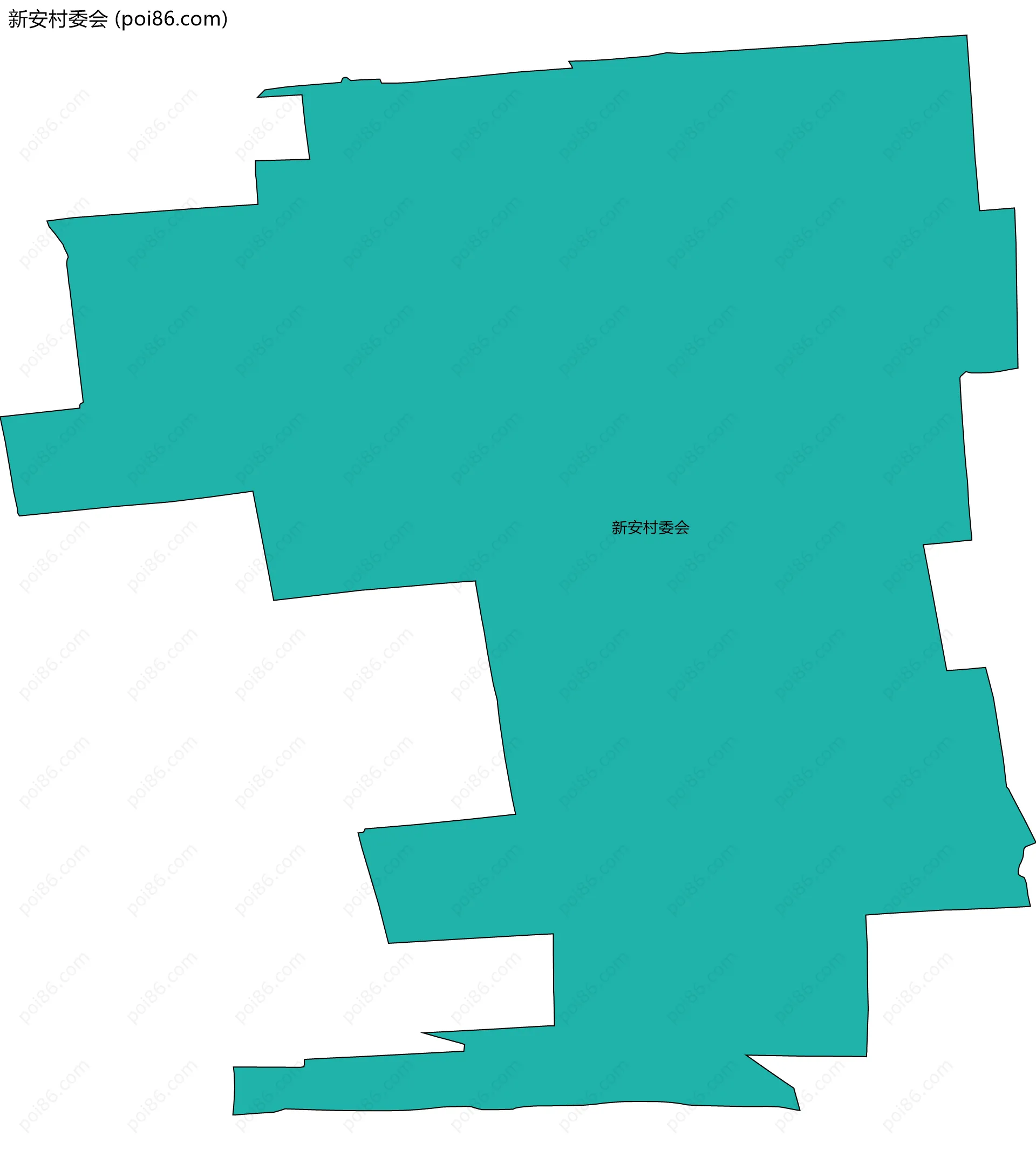 新安村委会边界地图