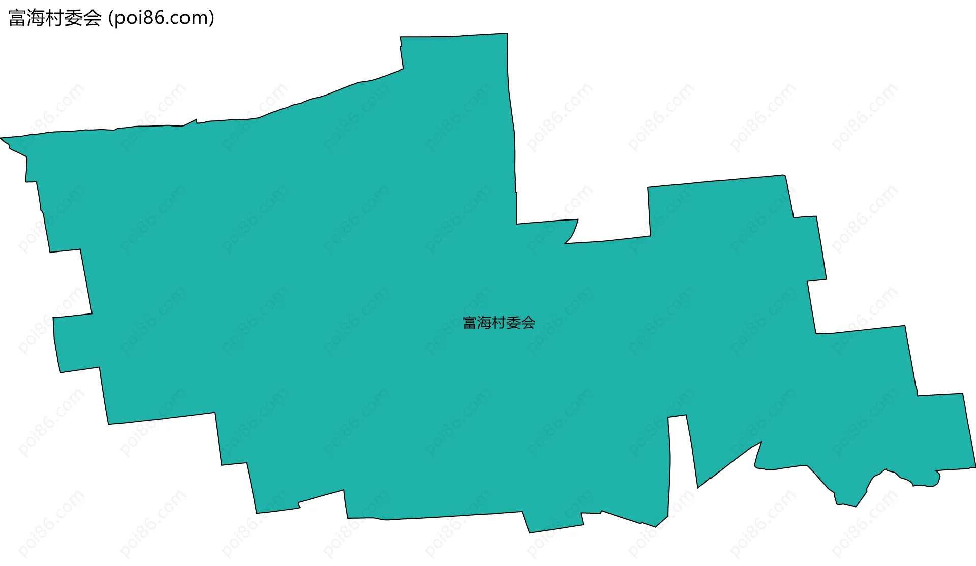 富海村委会边界地图