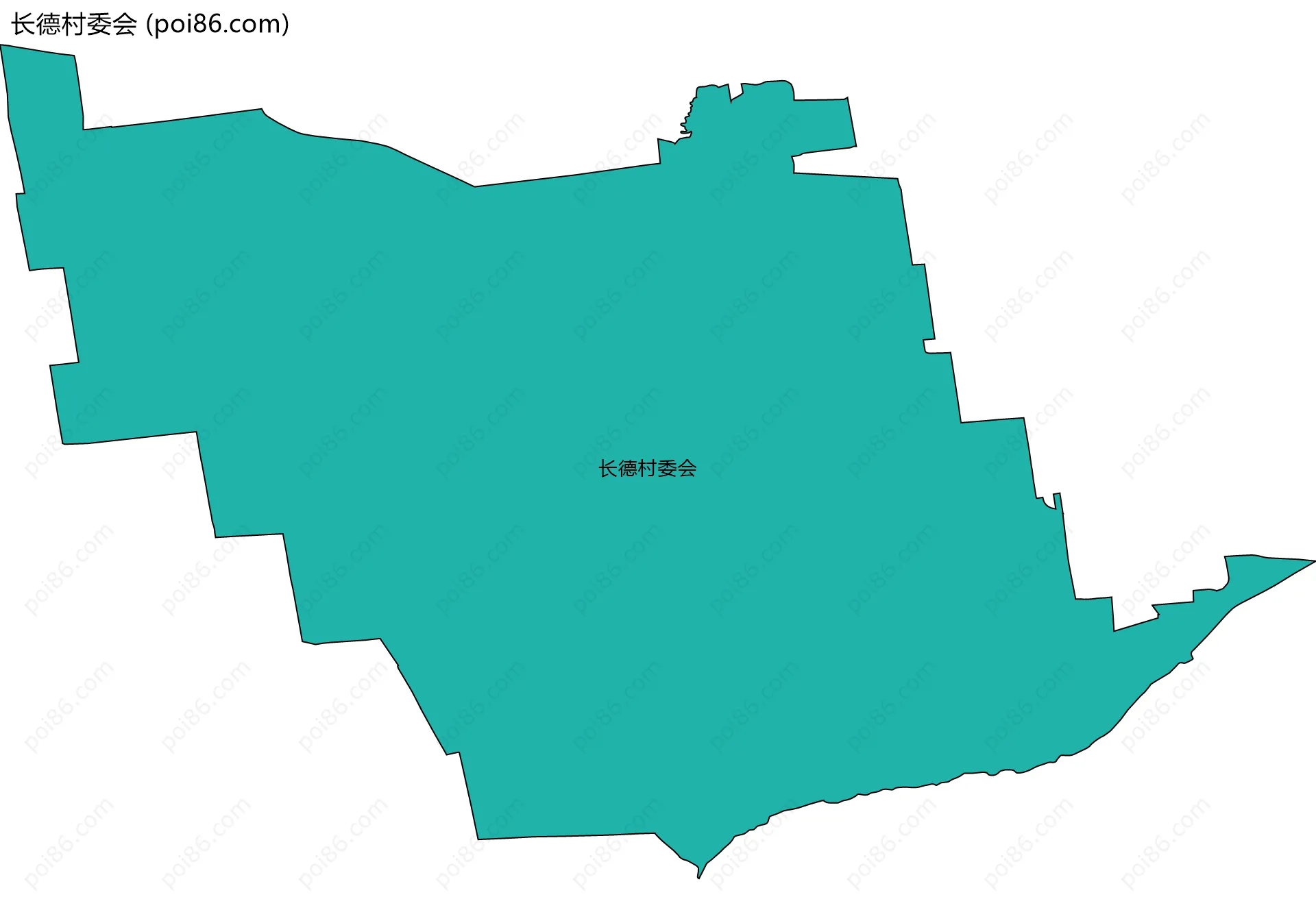 长德村委会边界地图