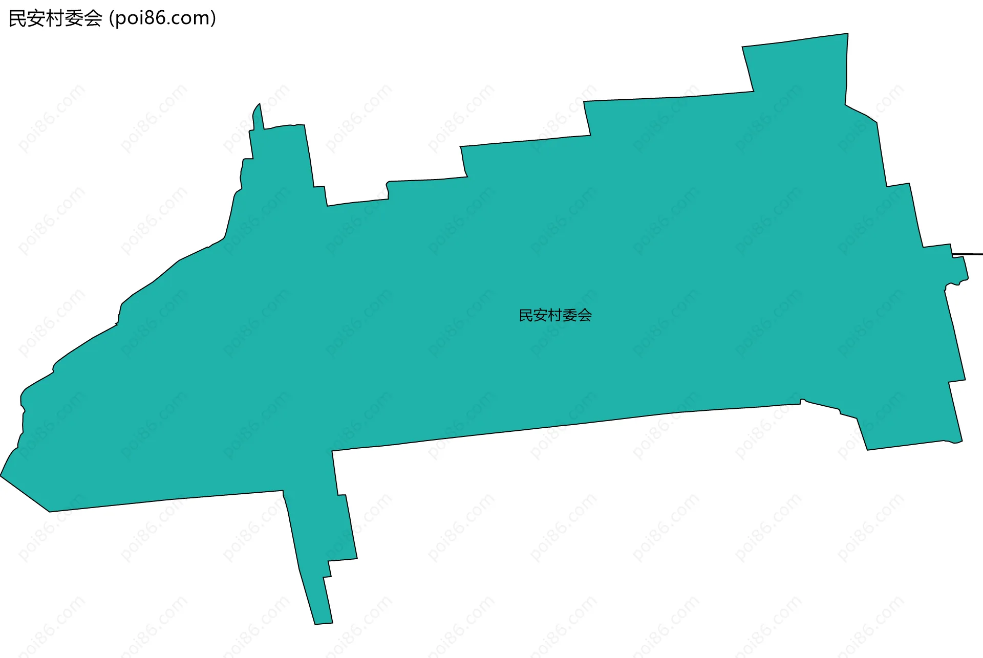 民安村委会边界地图