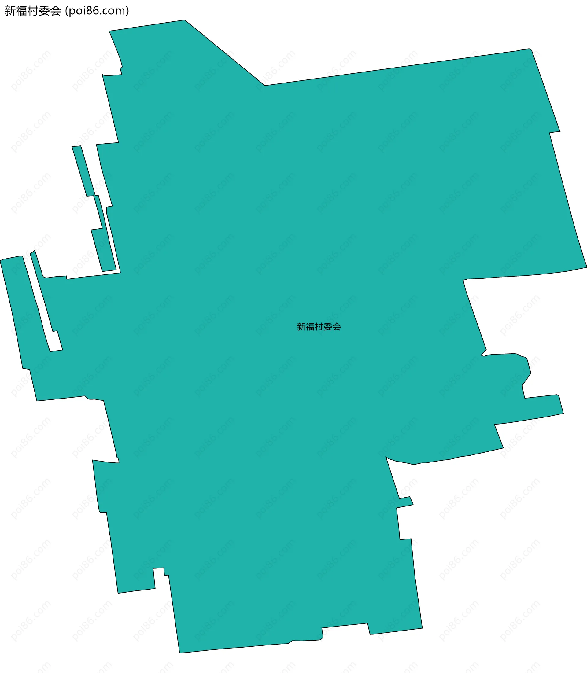 新福村委会边界地图