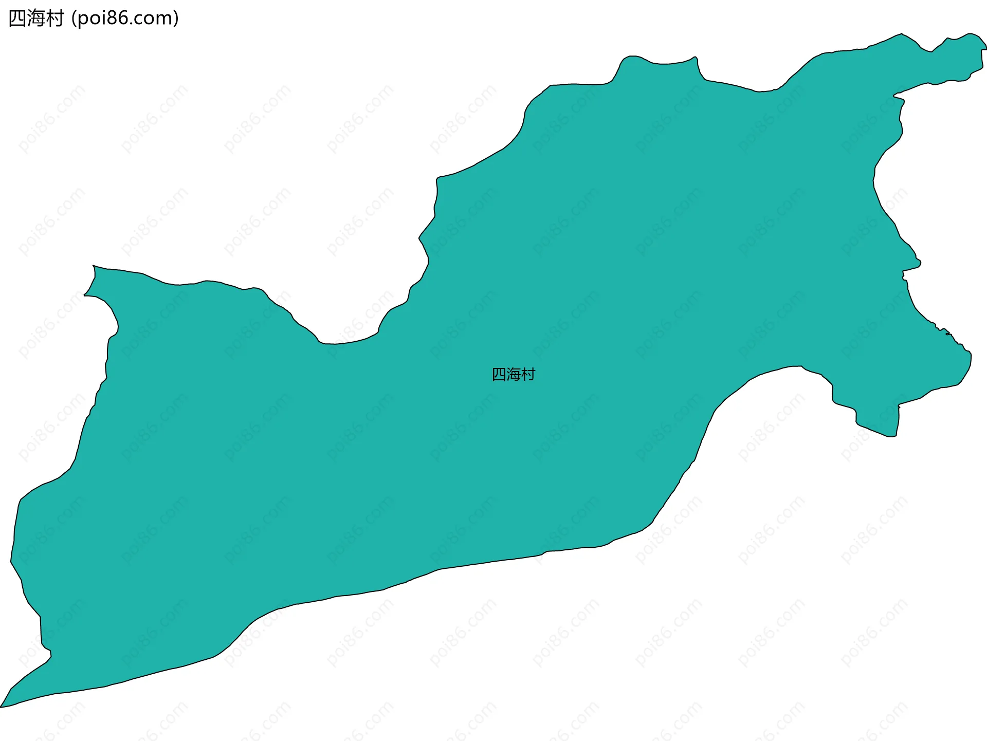 四海村边界地图