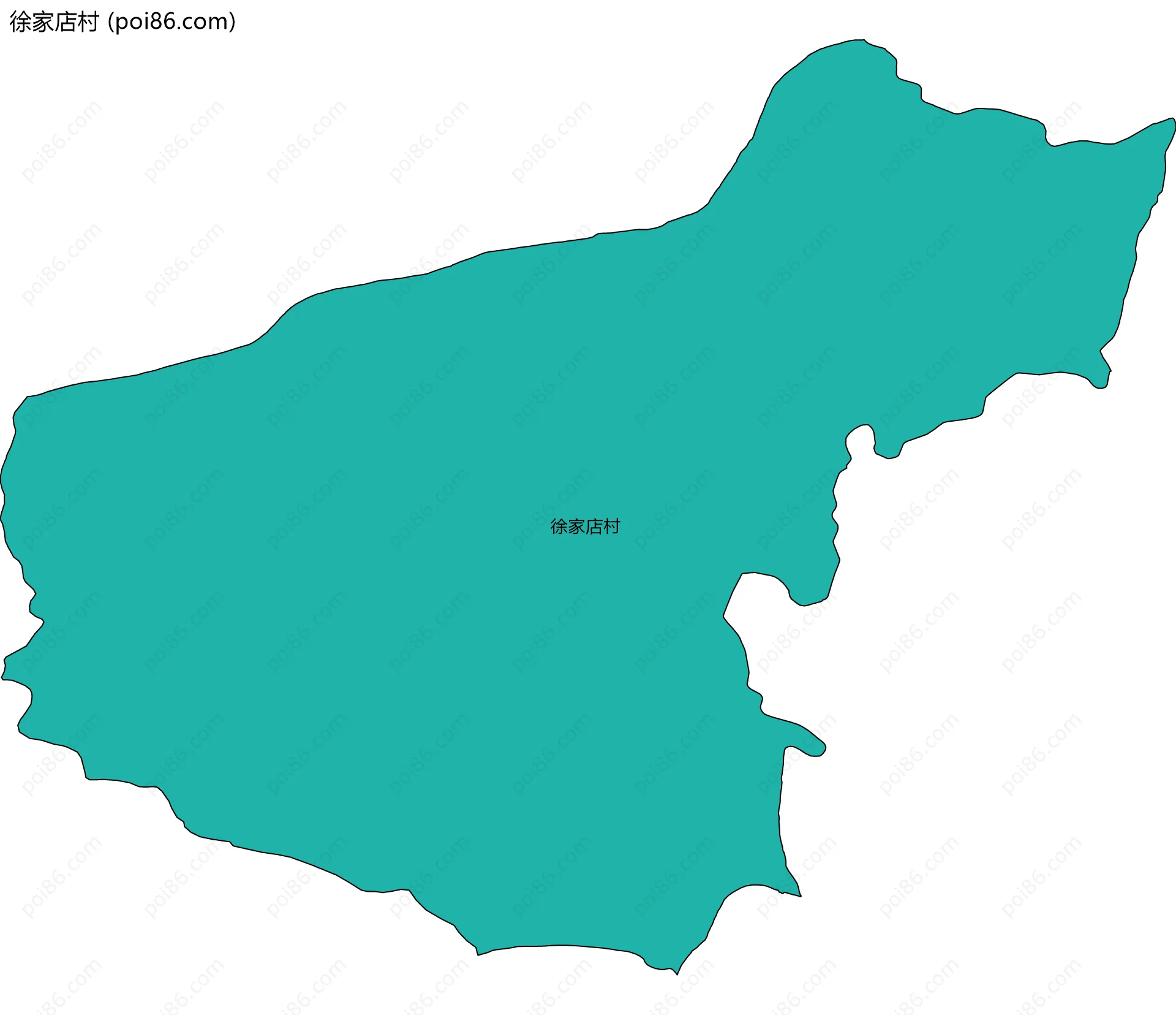 徐家店村边界地图