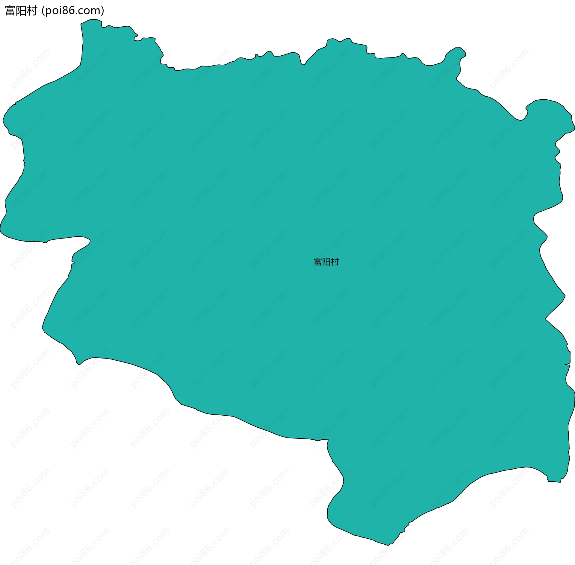 富阳村边界地图