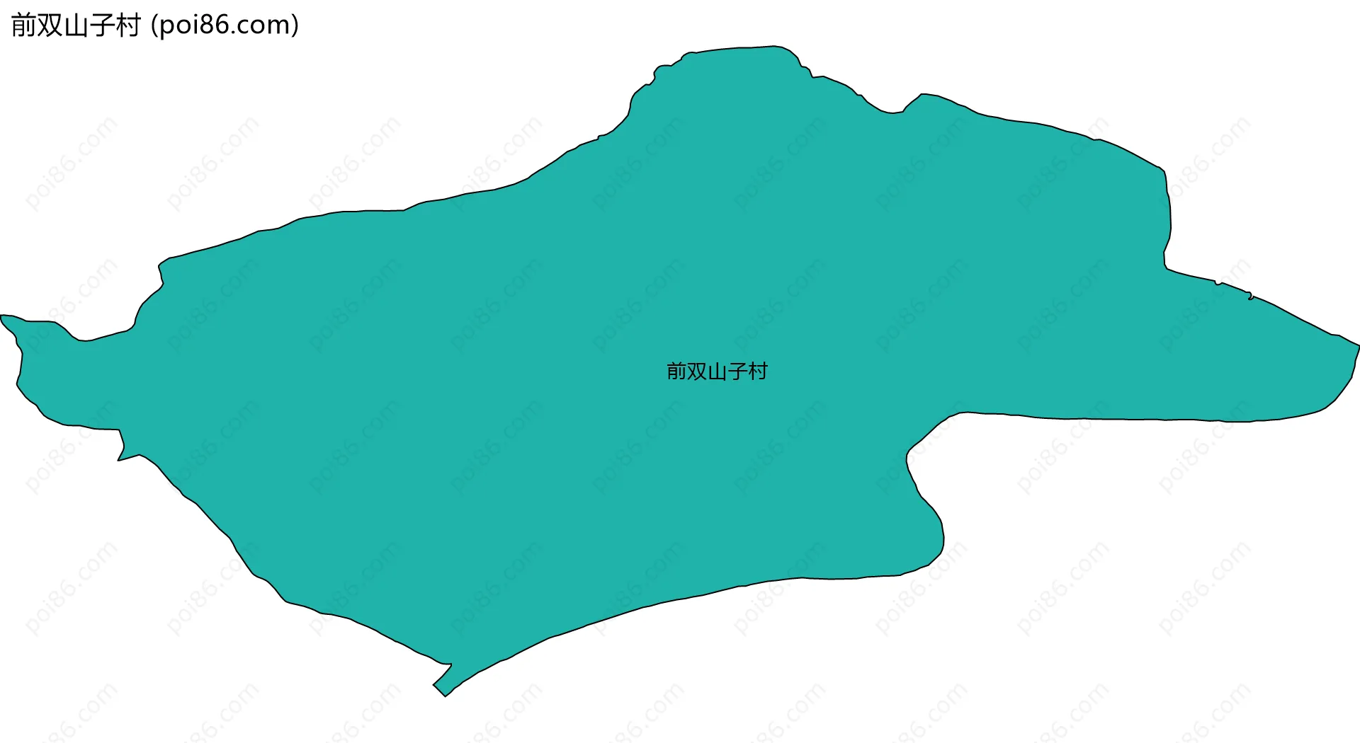 前双山子村边界地图