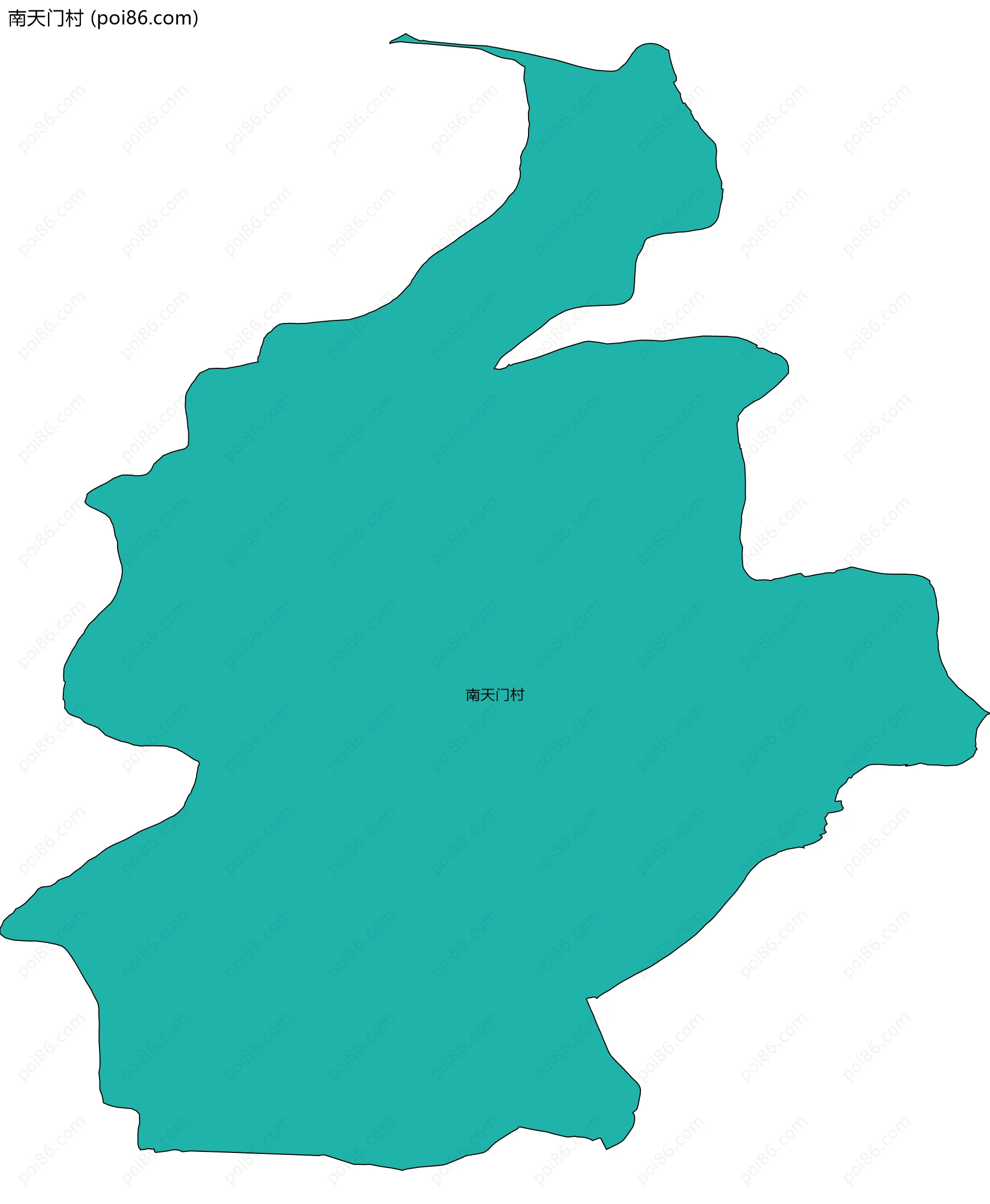 南天门村边界地图