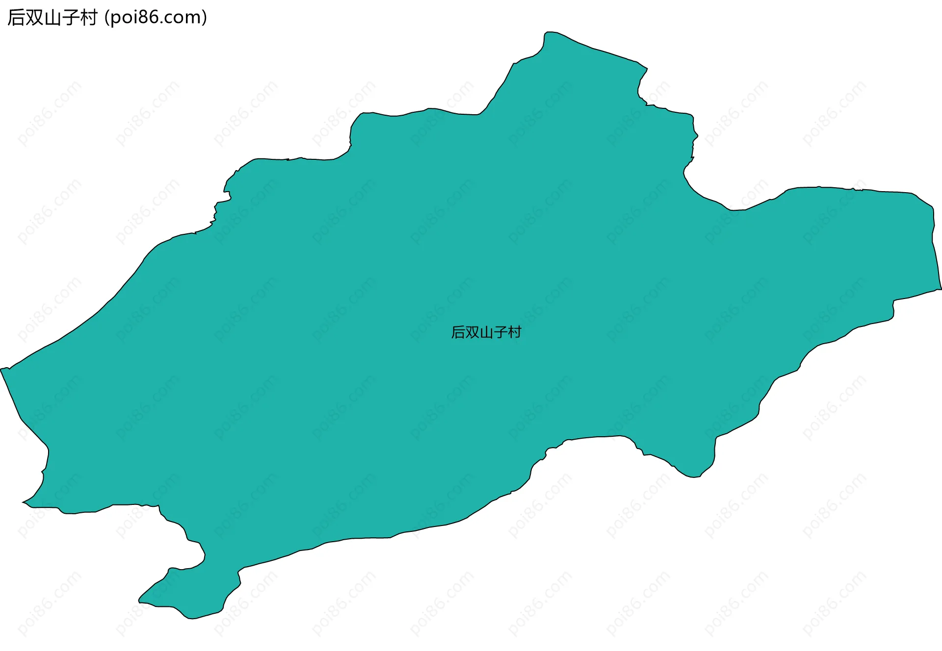 后双山子村边界地图