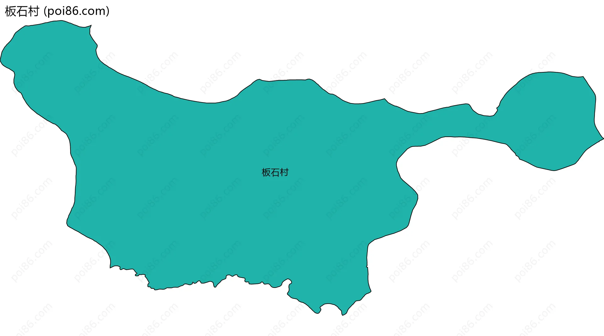 板石村边界地图