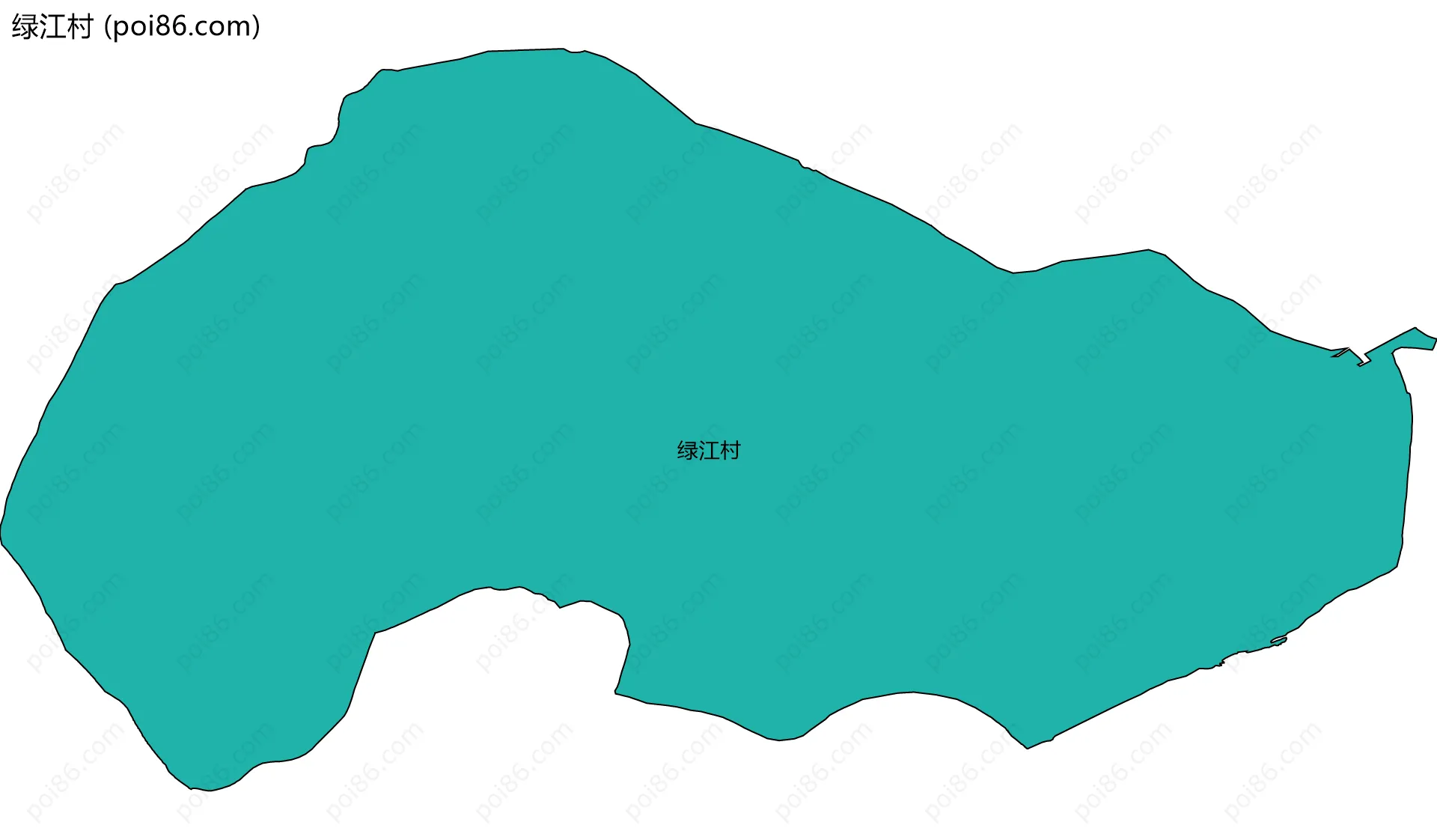 绿江村边界地图