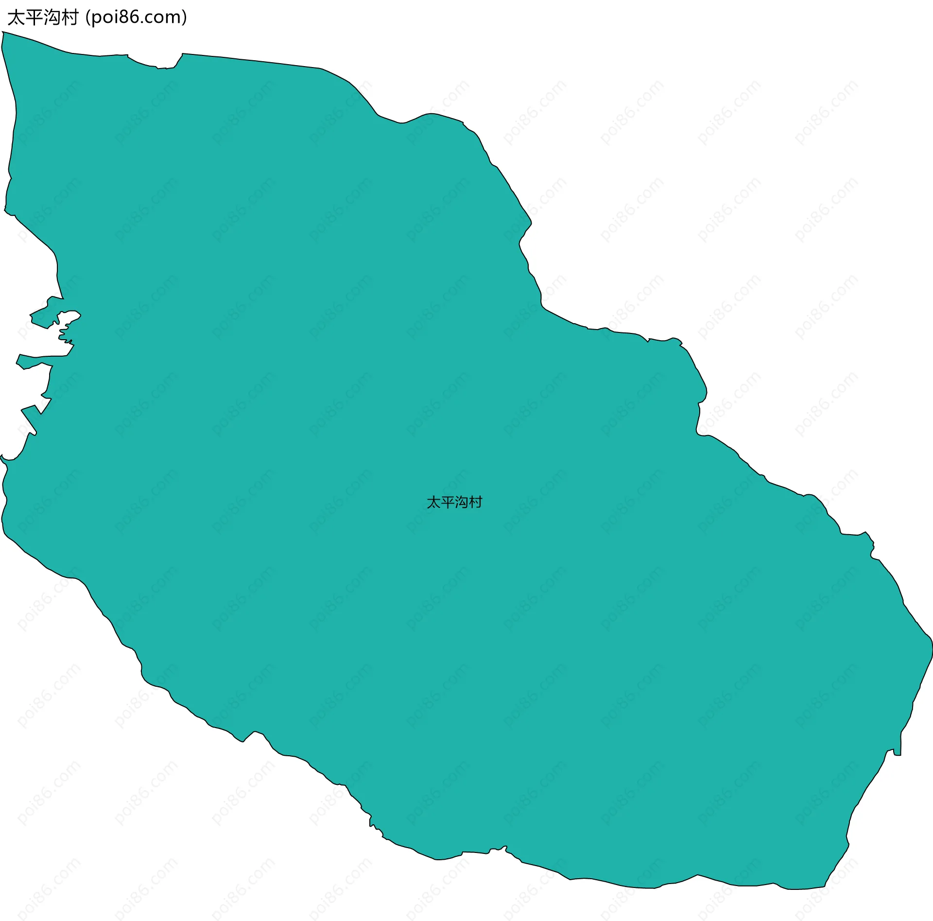 太平沟村边界地图