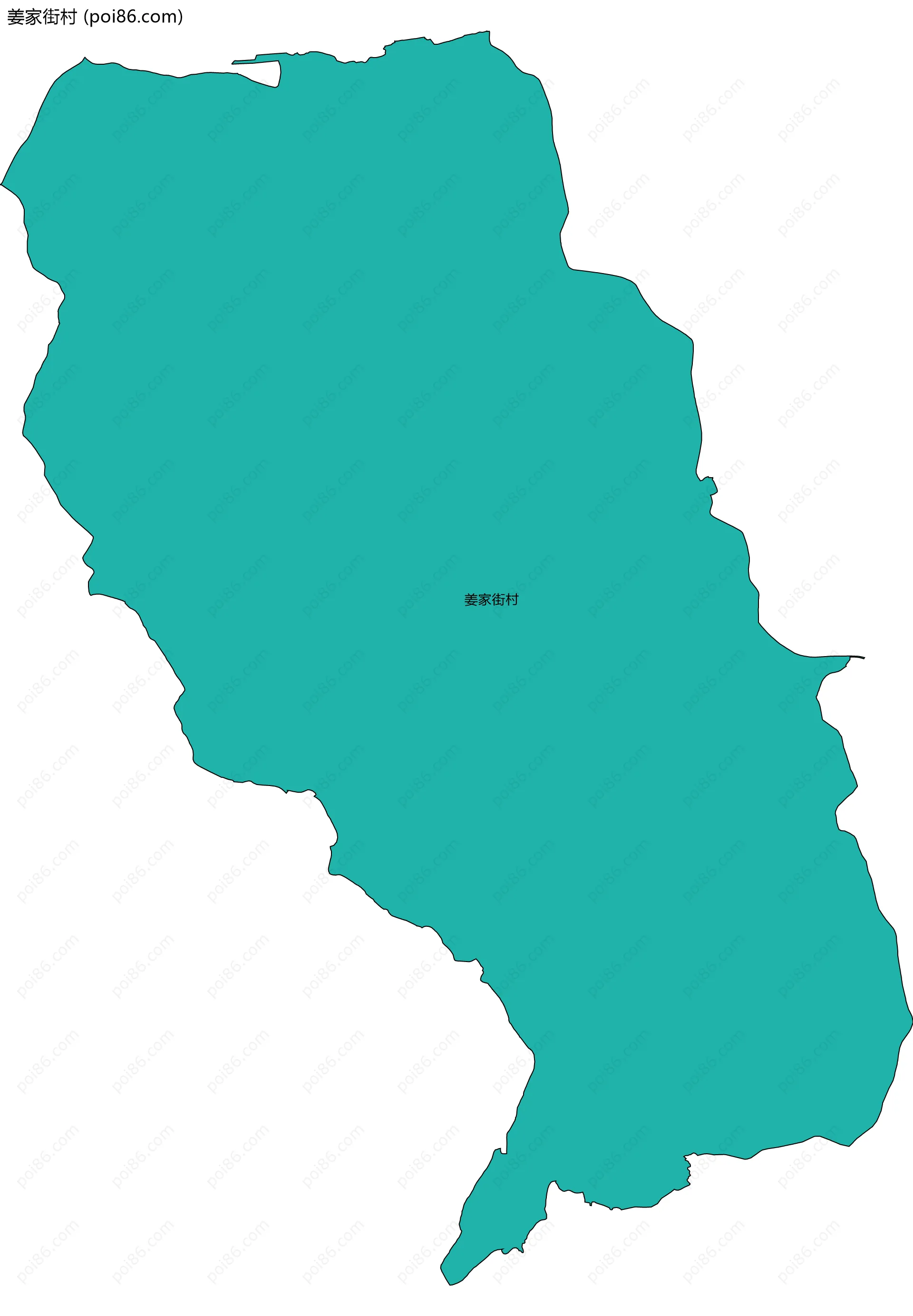 姜家街村边界地图