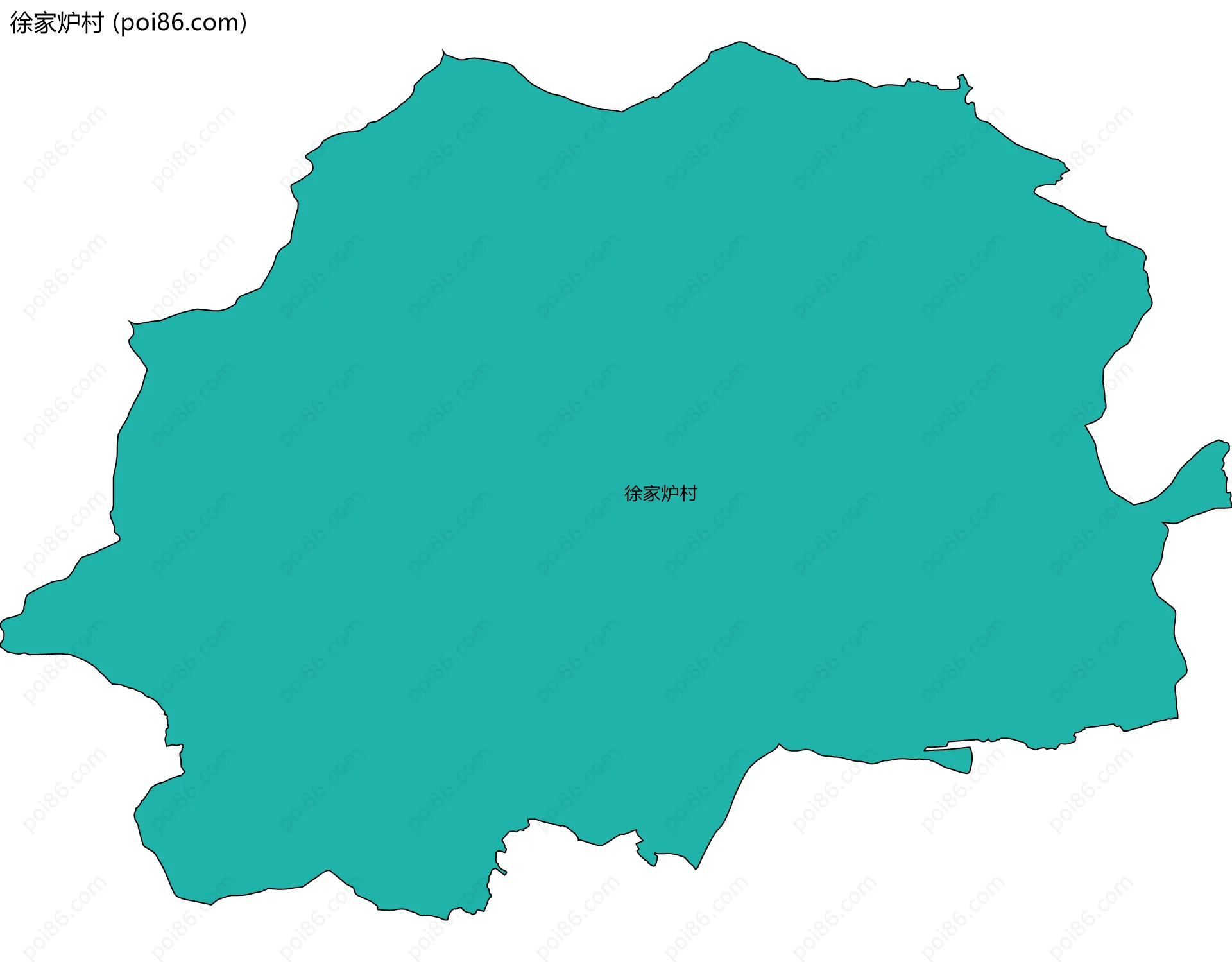 徐家炉村边界地图