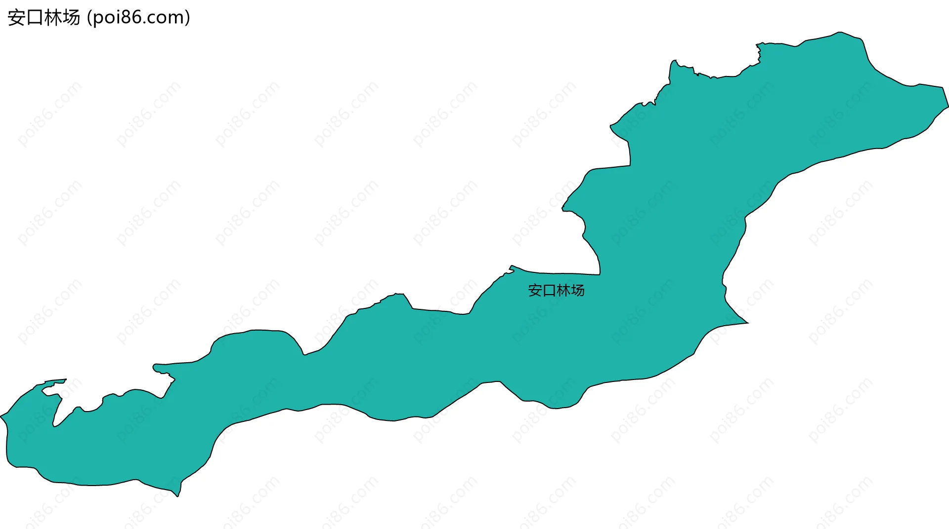 安口林场边界地图