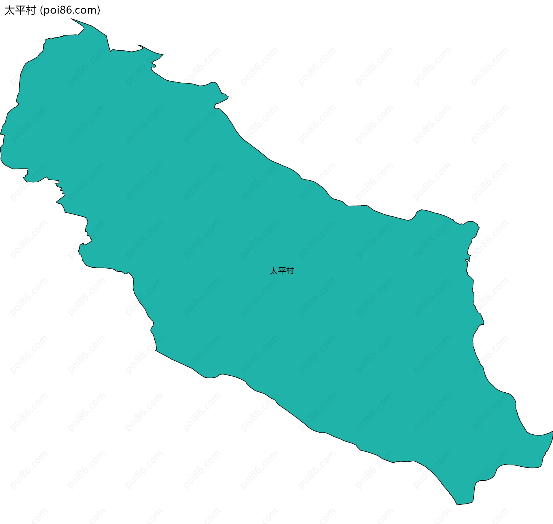太平村边界地图