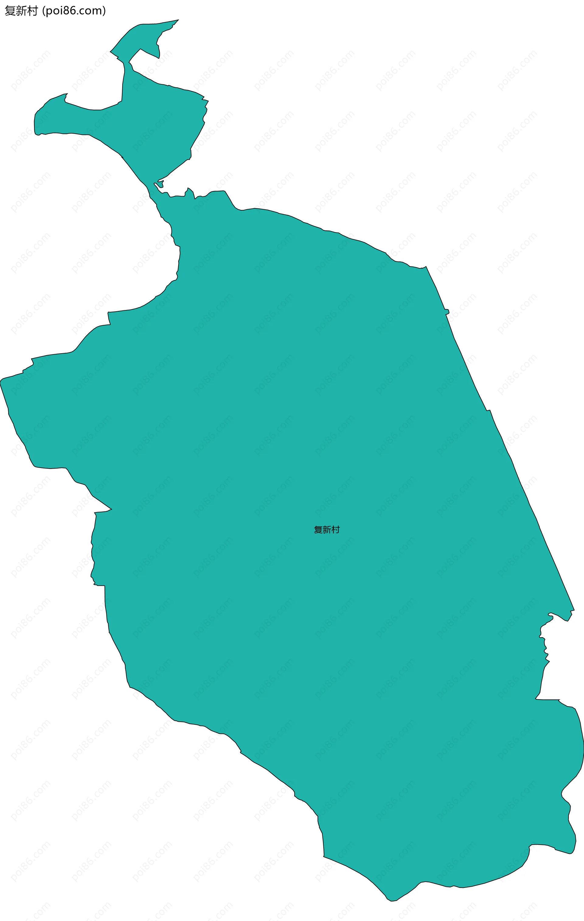 复新村边界地图