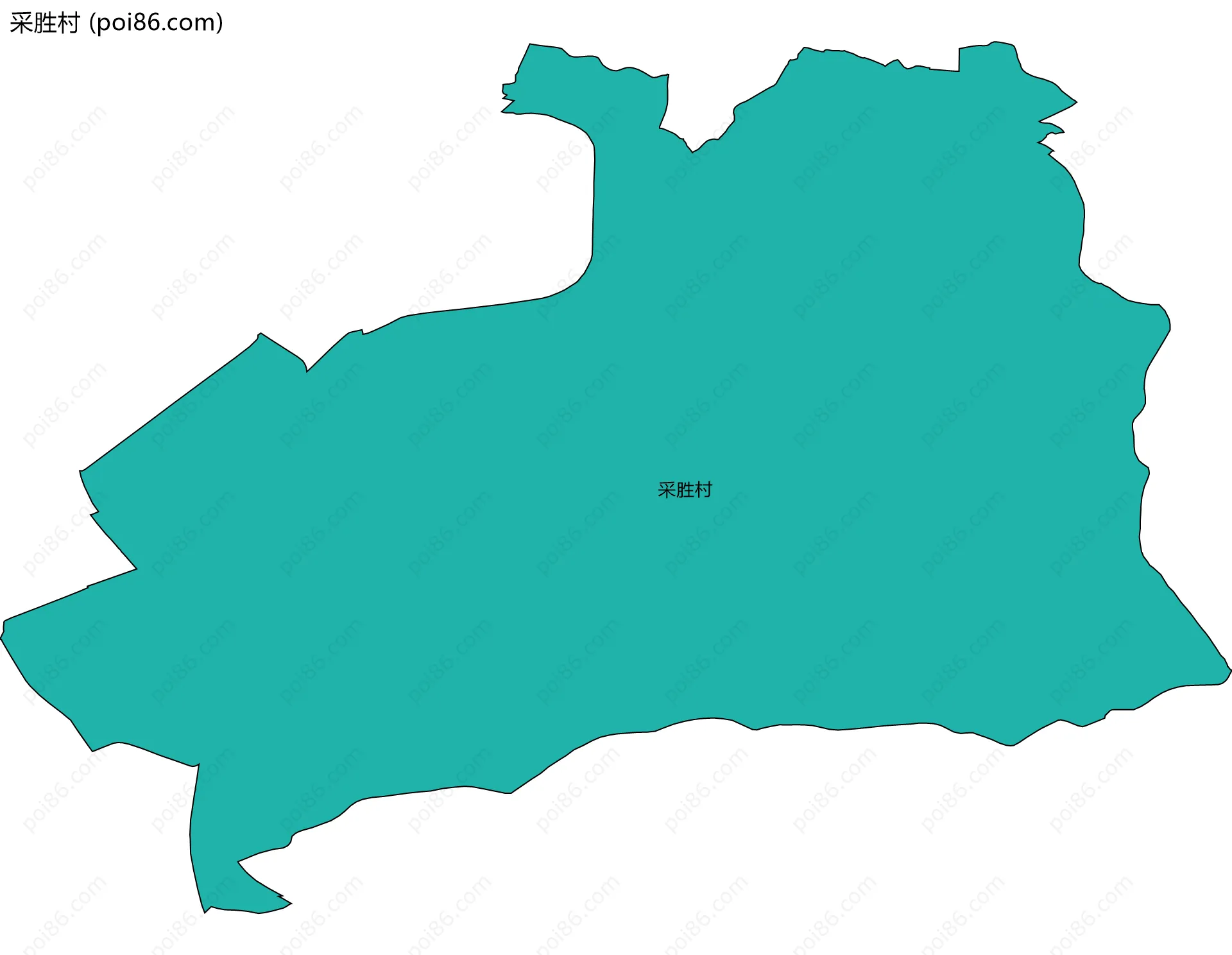 采胜村边界地图