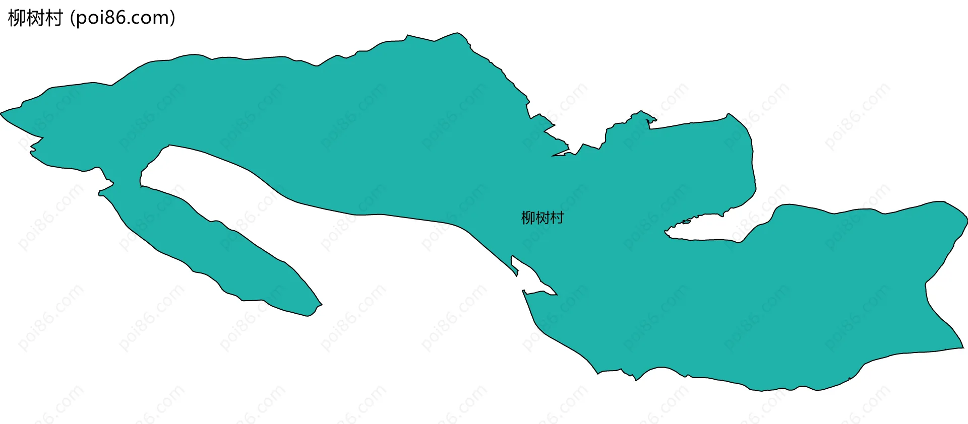 柳树村边界地图