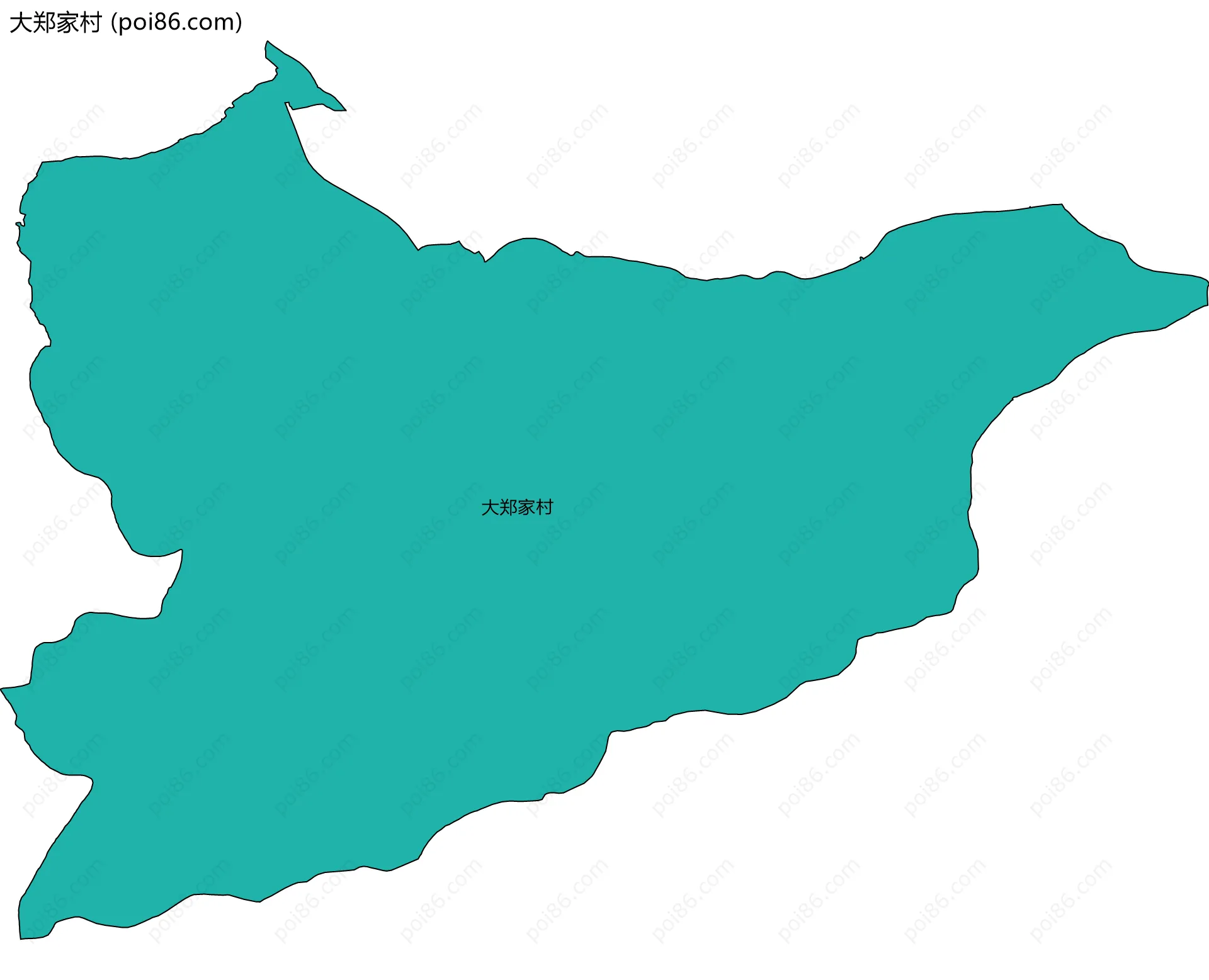 大郑家村边界地图