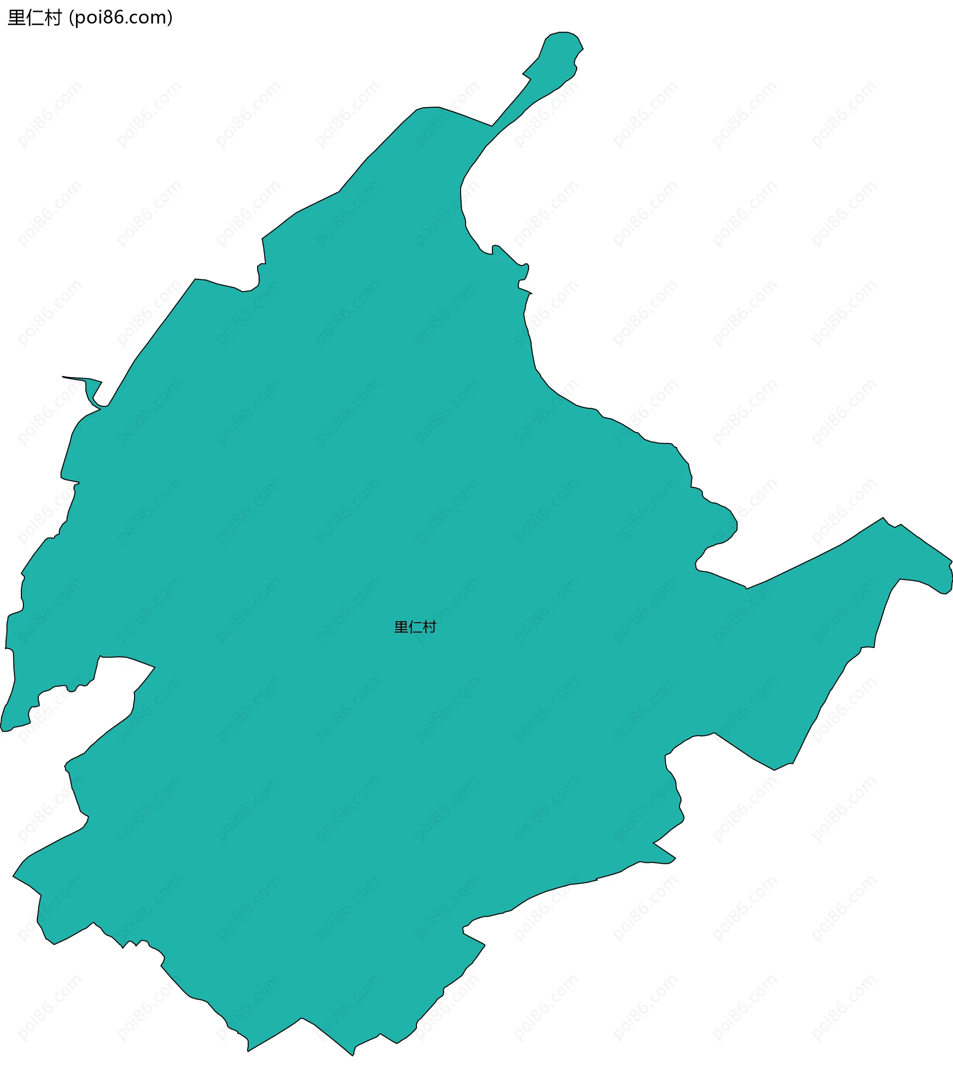 里仁村边界地图