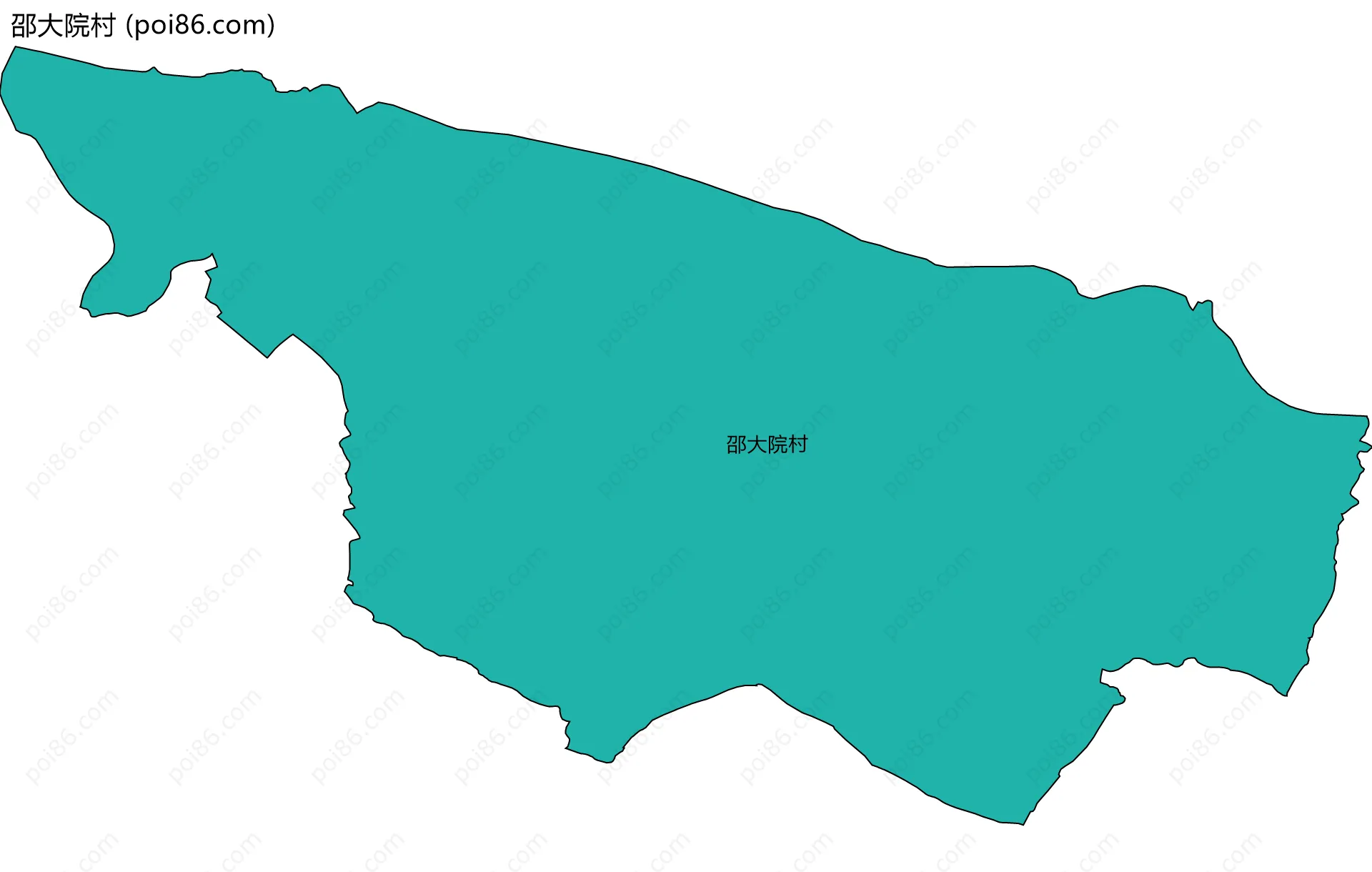 邵大院村边界地图