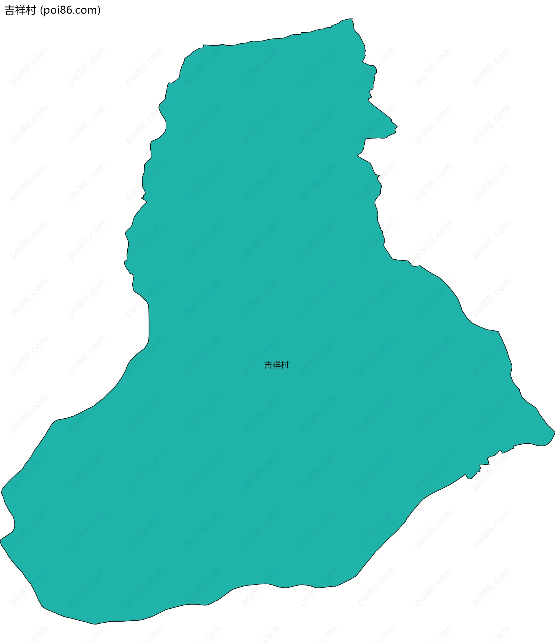 吉祥村边界地图