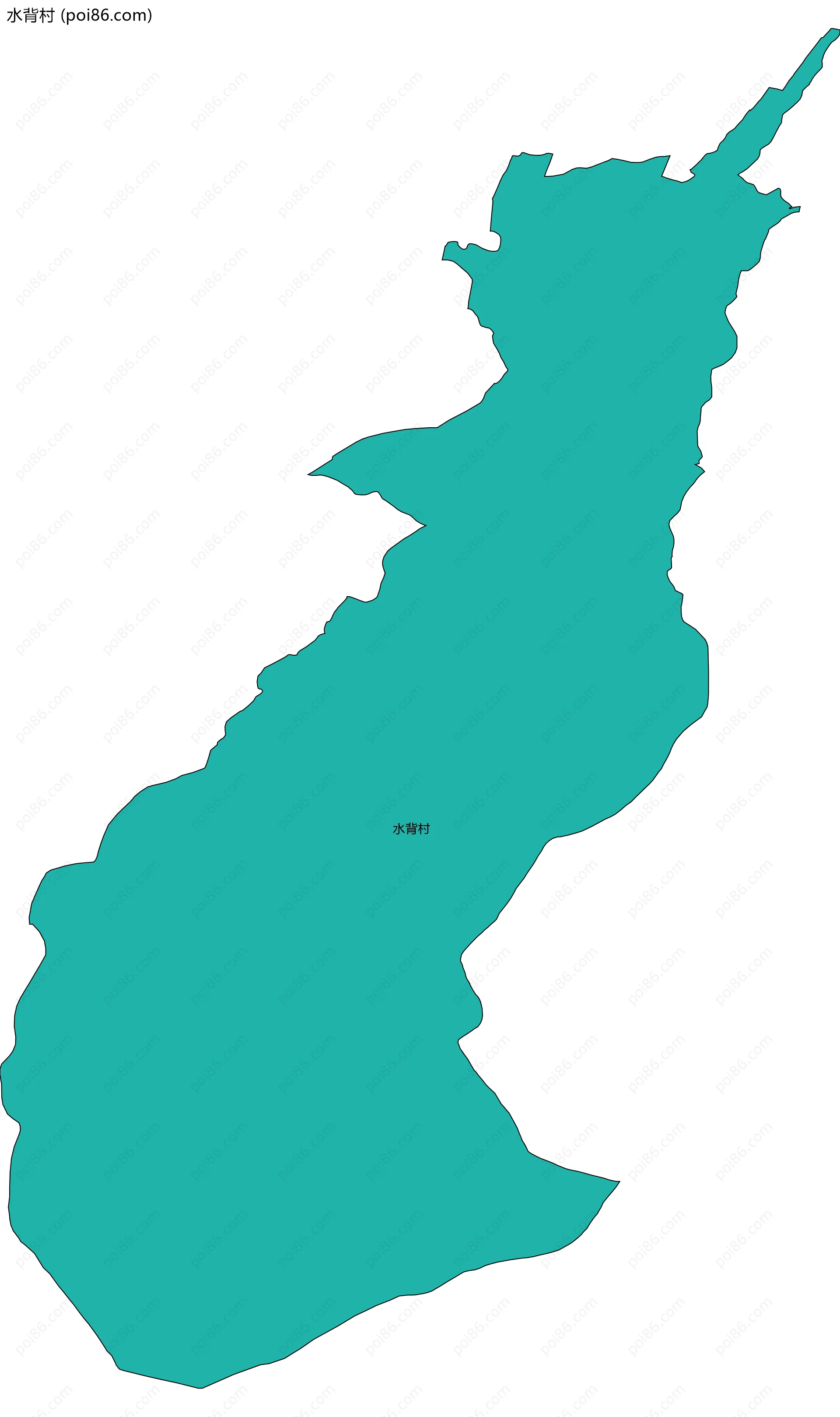 水背村边界地图