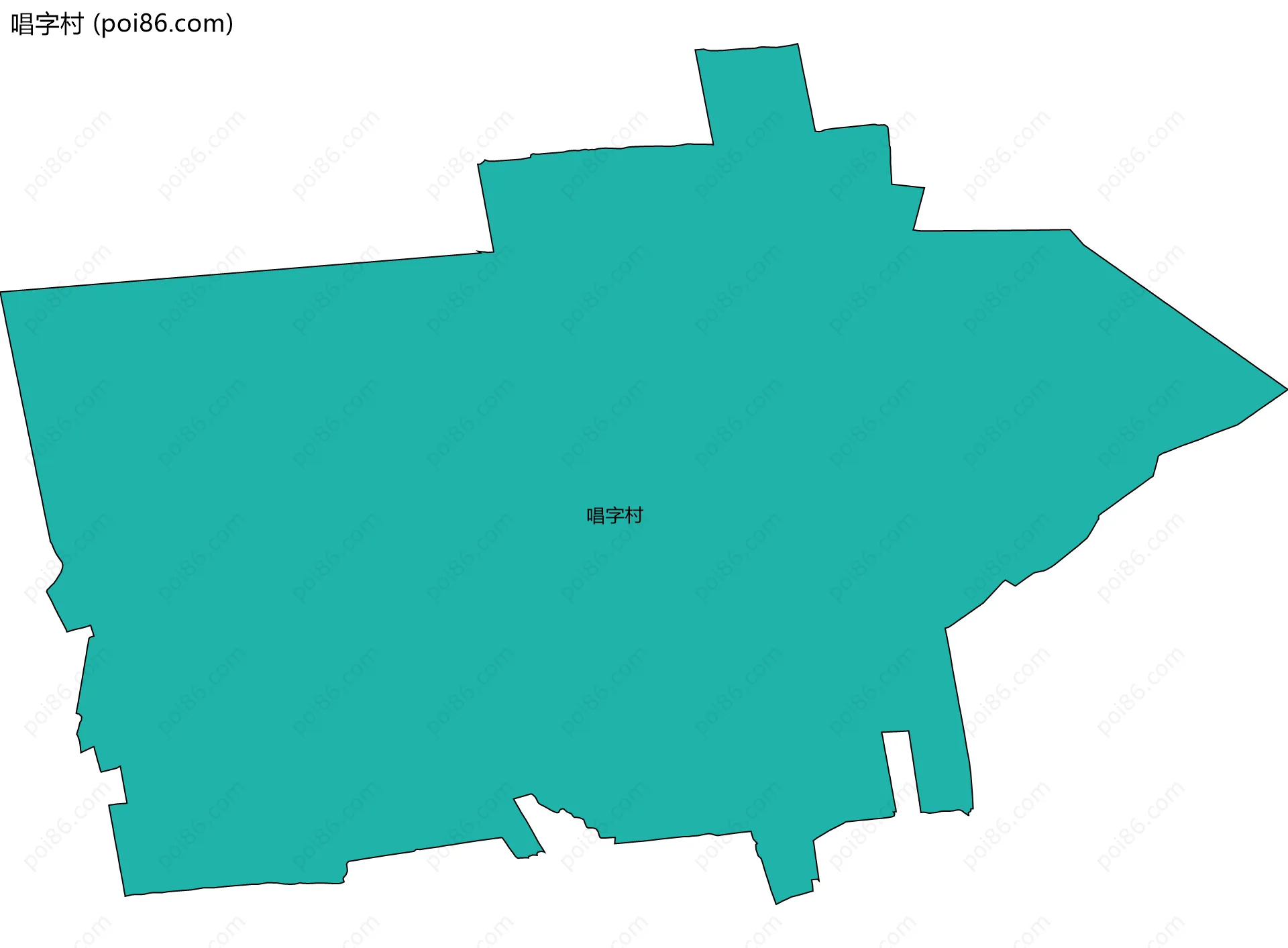 唱字村边界地图