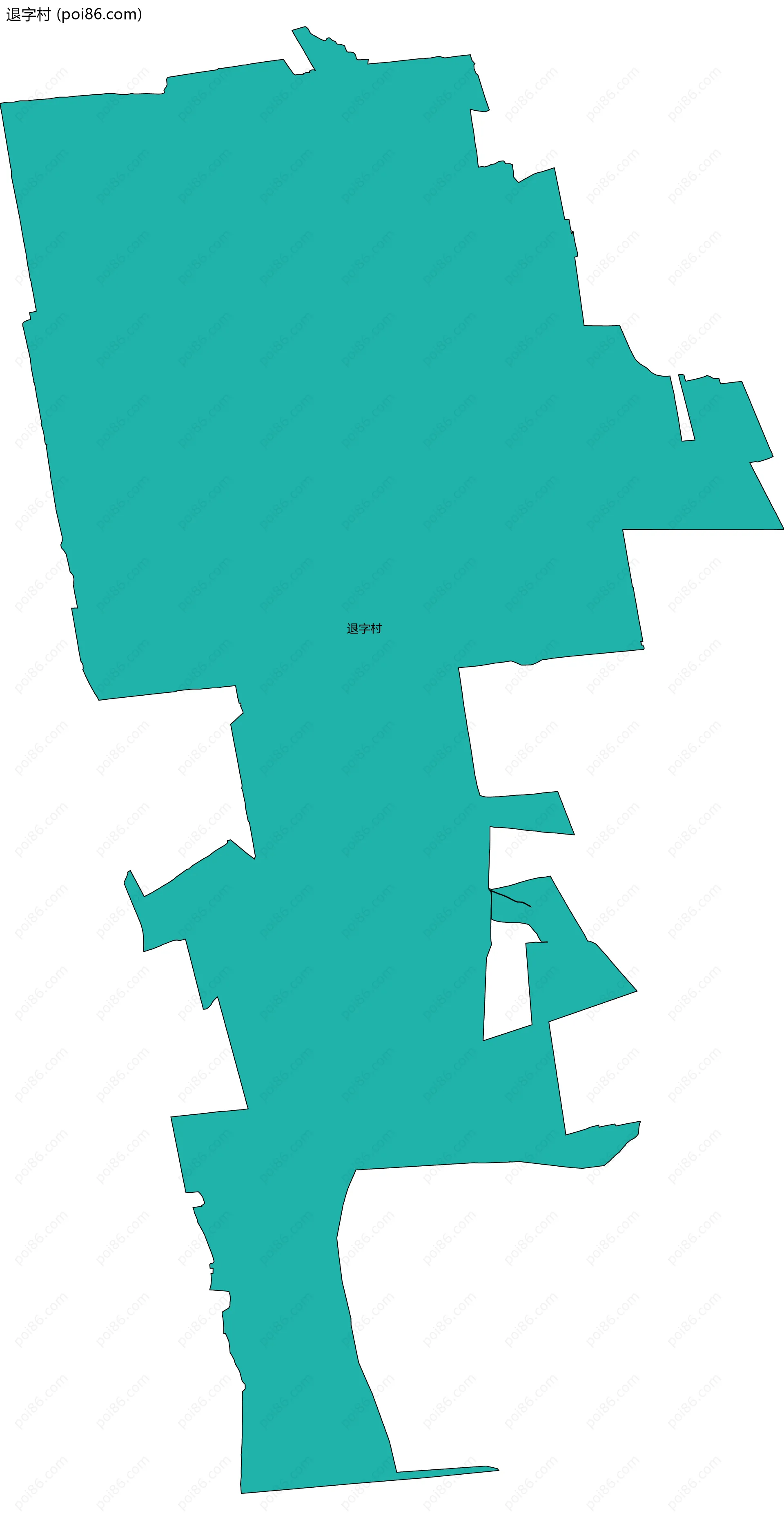 退字村边界地图