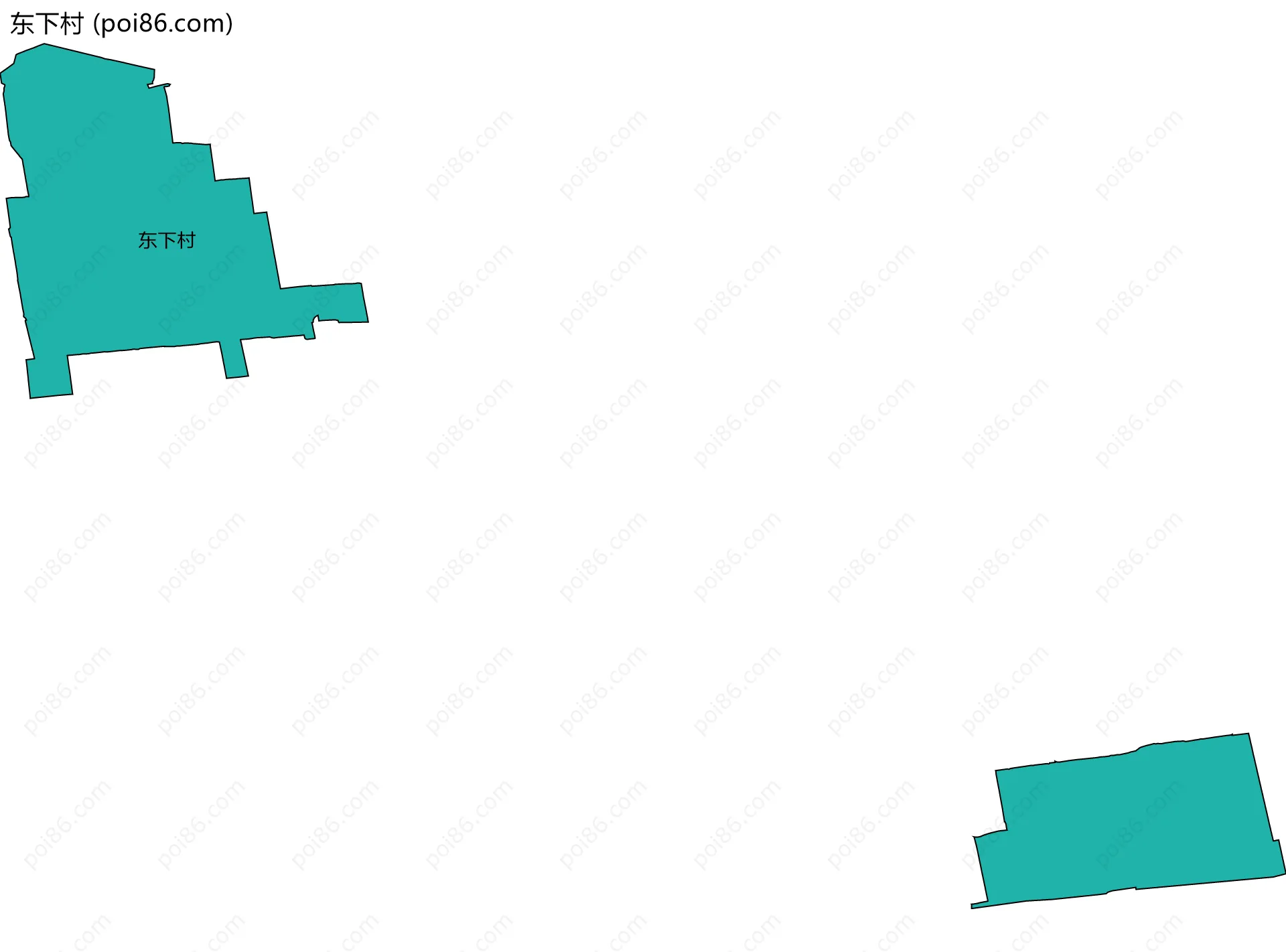 东下村边界地图
