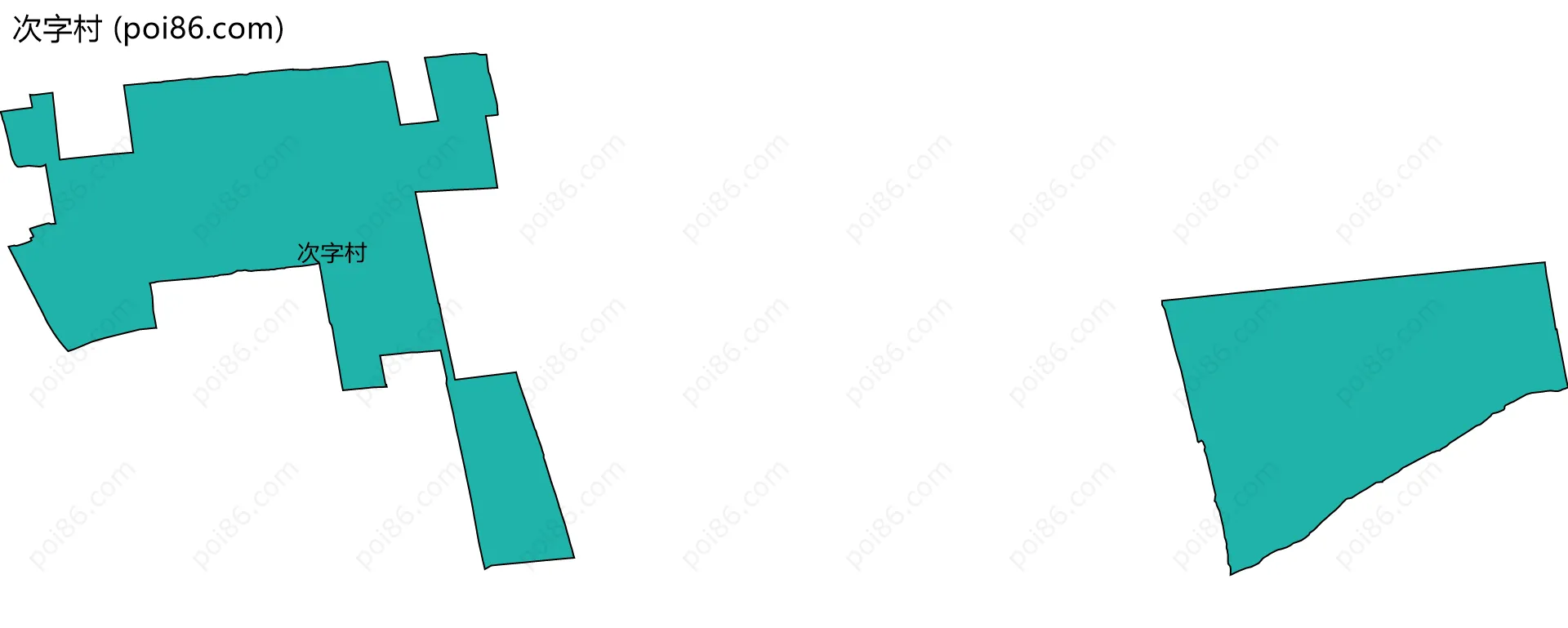次字村边界地图