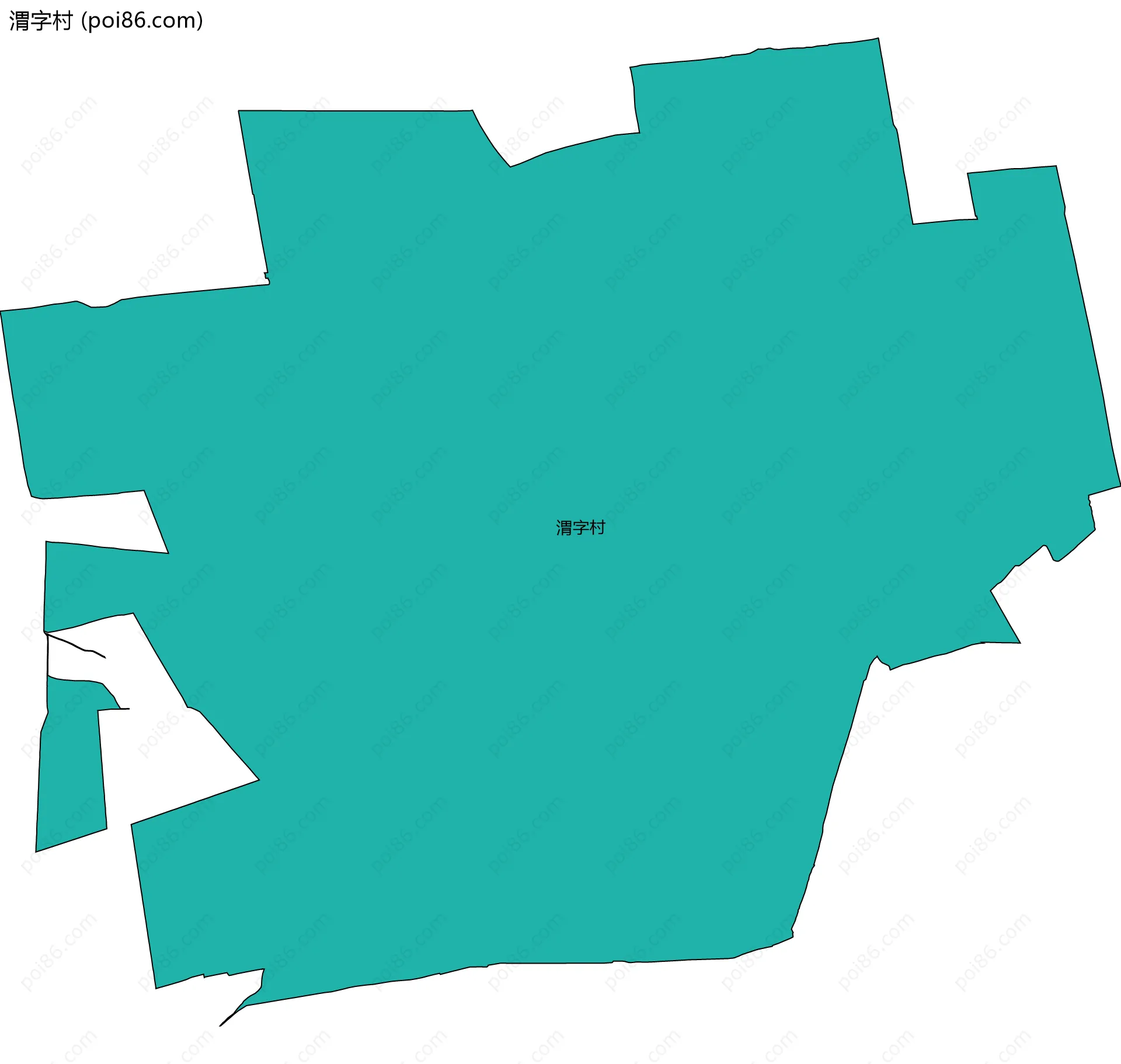 渭字村边界地图