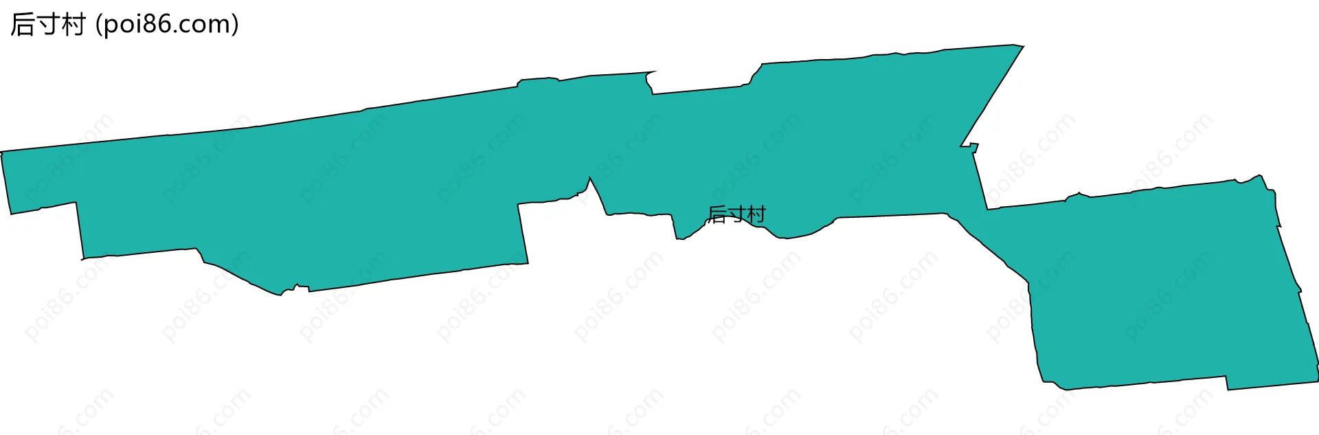 后寸村边界地图