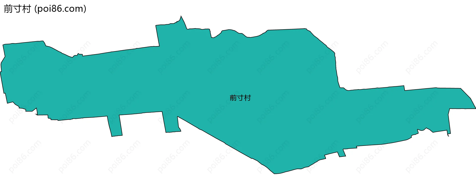 前寸村边界地图