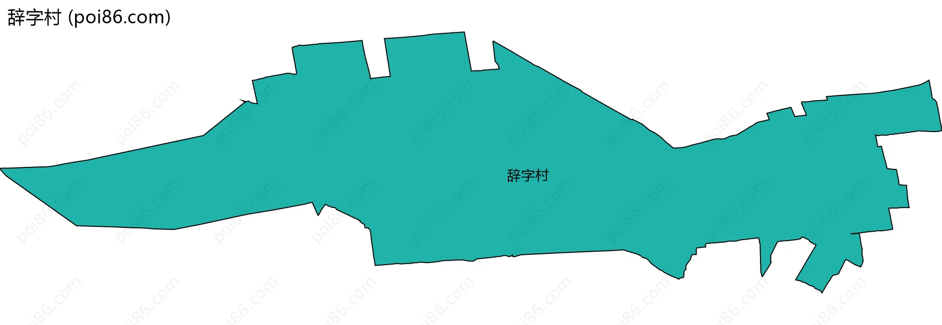 辞字村边界地图