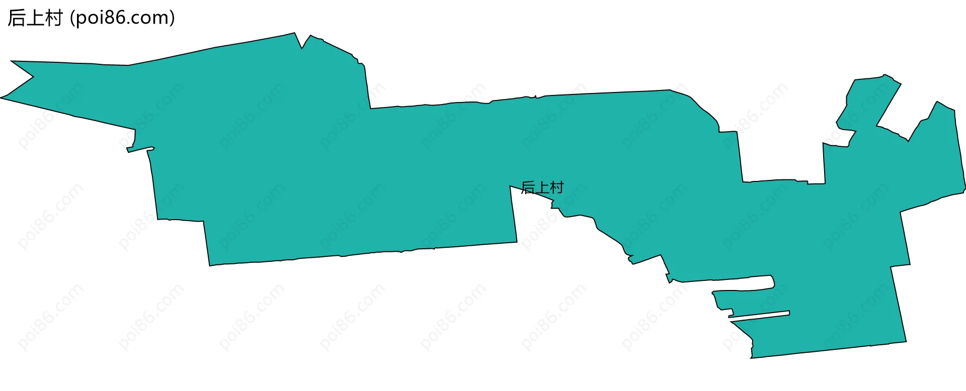 后上村边界地图
