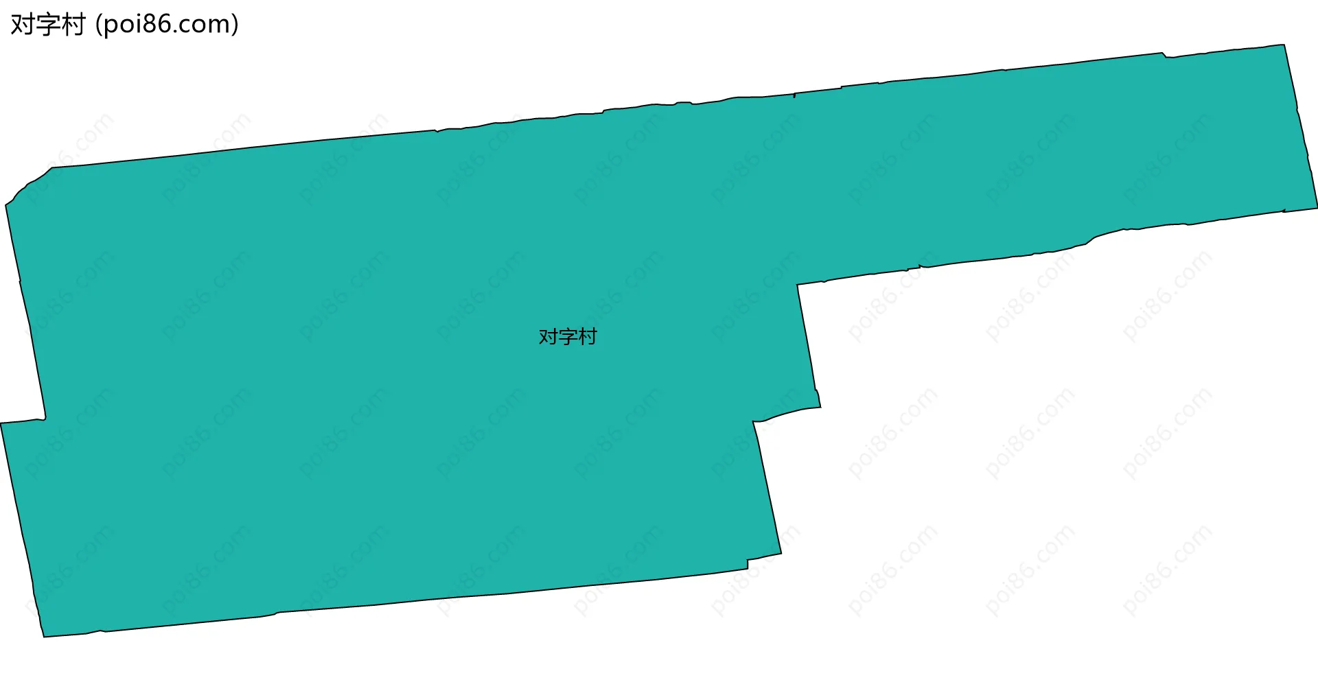 对字村边界地图