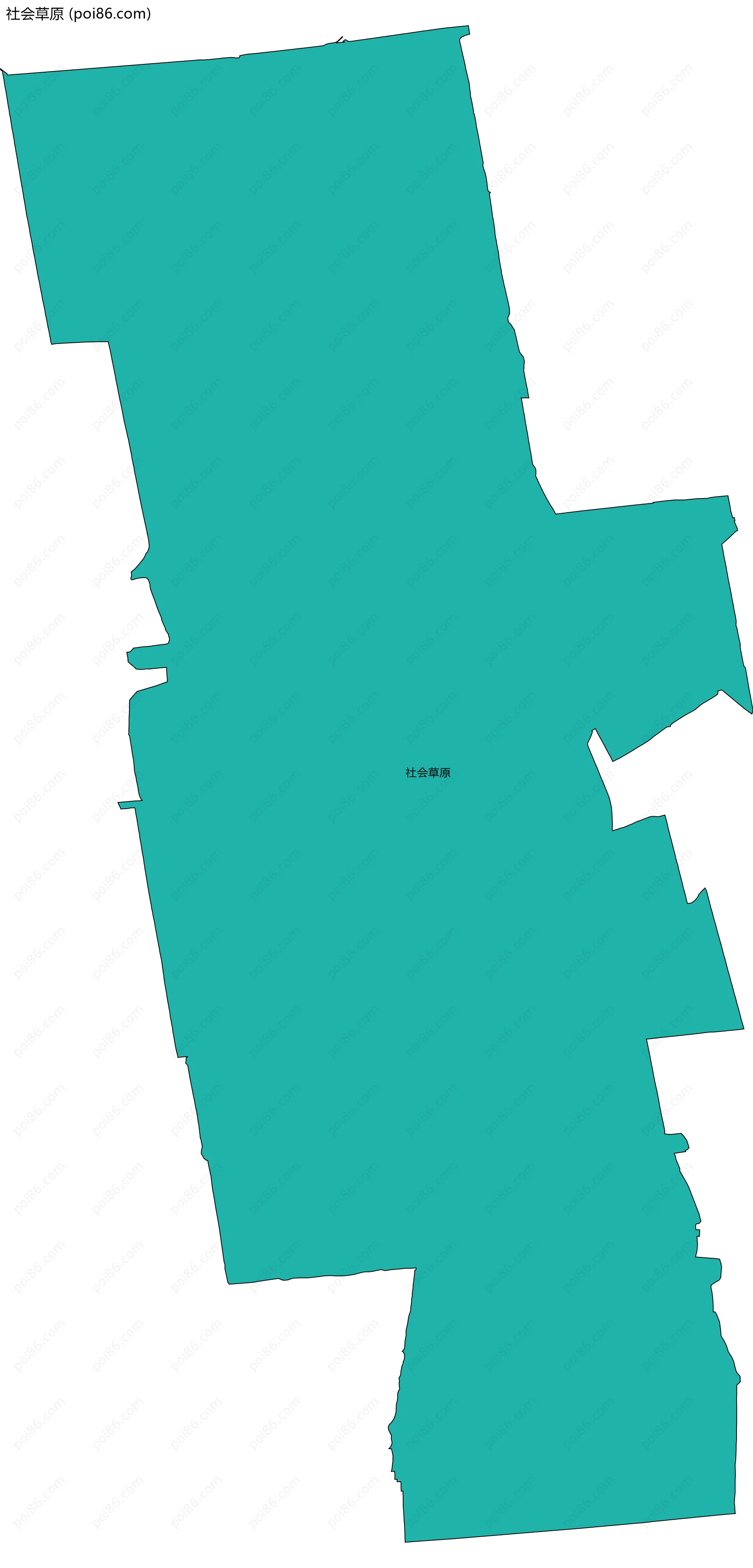 社会草原边界地图