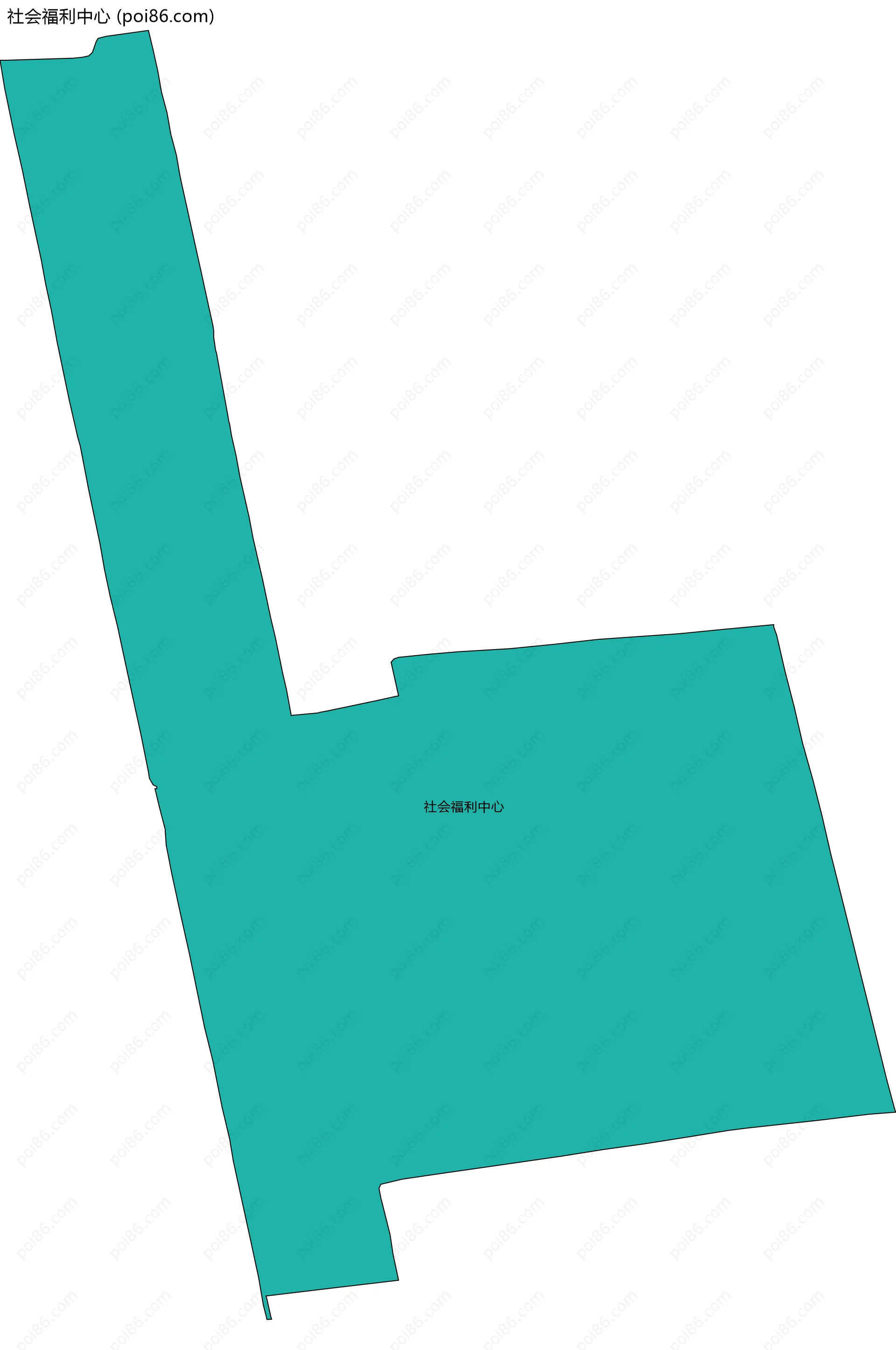 社会福利中心边界地图