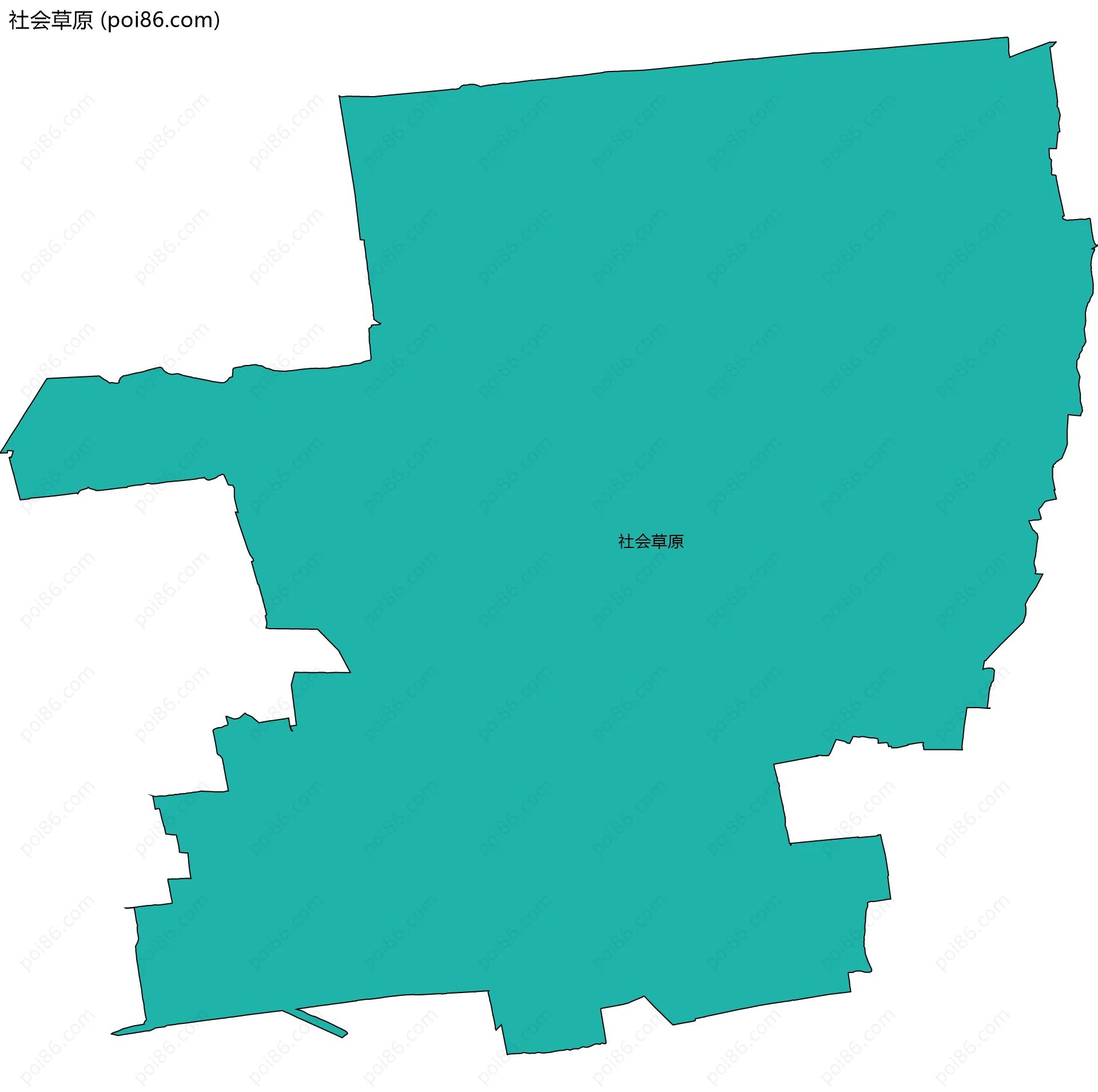 社会草原边界地图